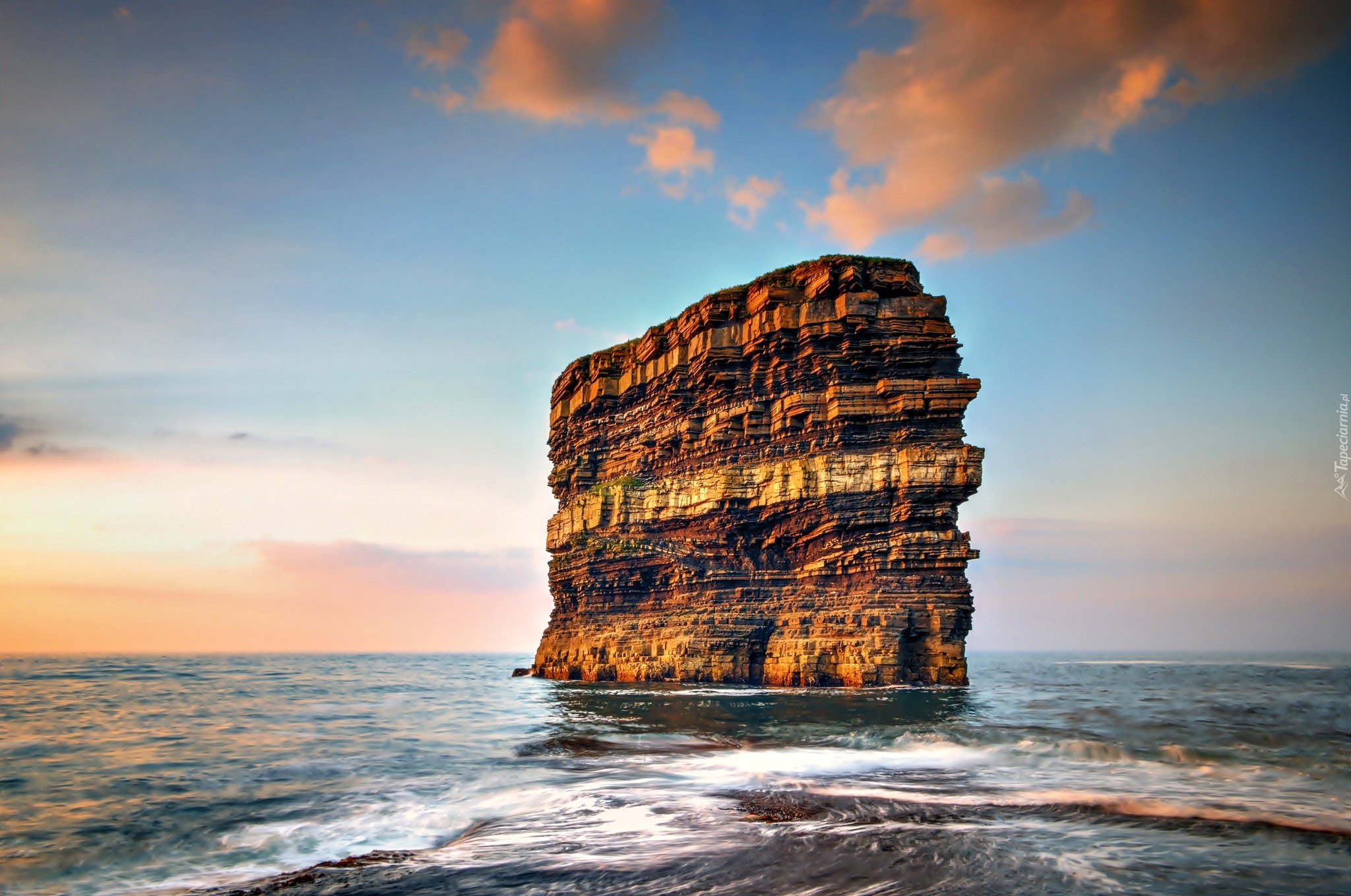 Irlandia, County Mayo, Morze, Skały