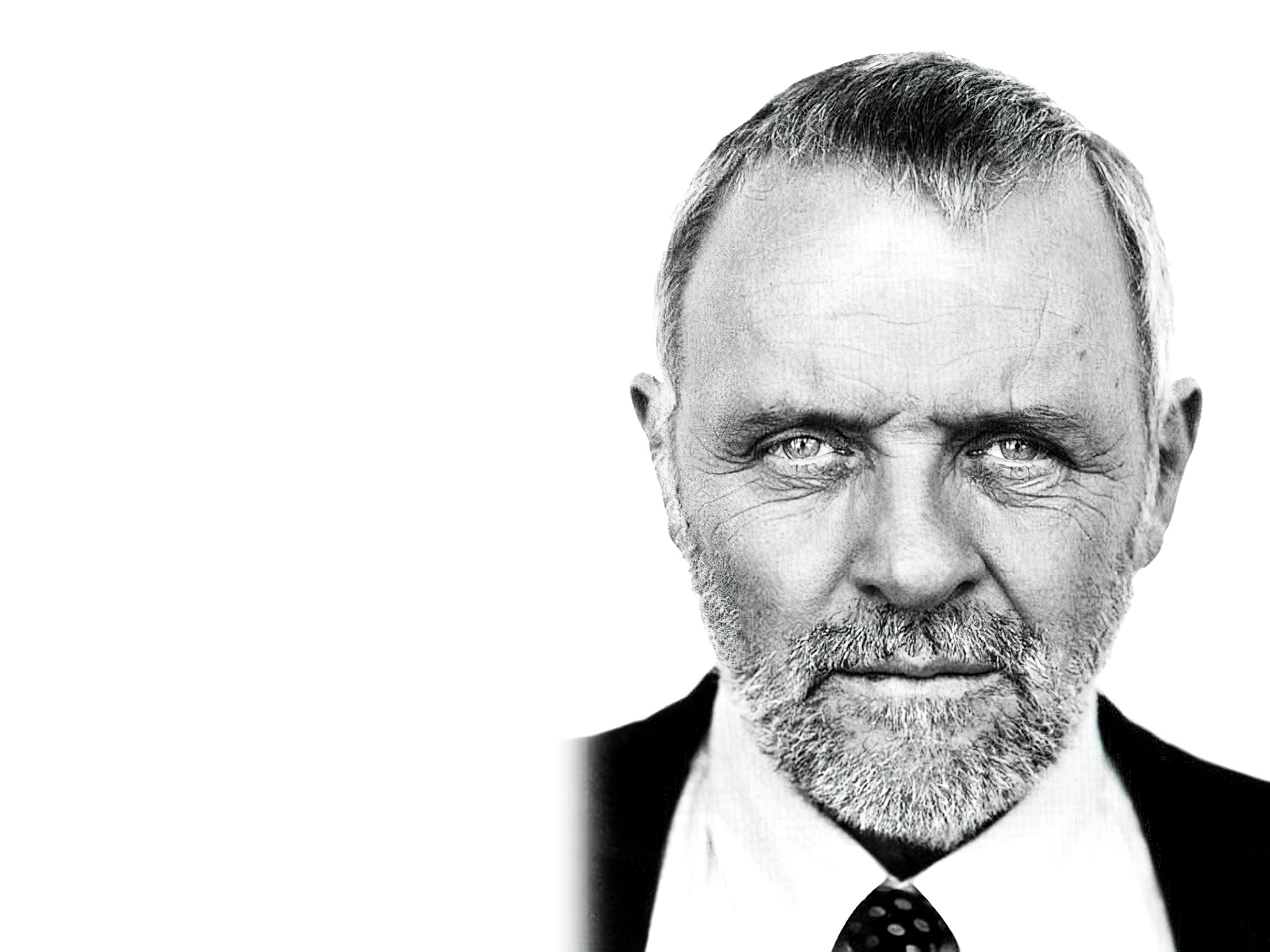 Anthony Hopkins,broda, krawat