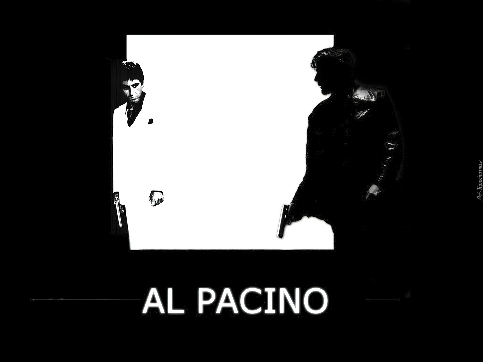 Al Pacino, cień, pistolet, Aktor