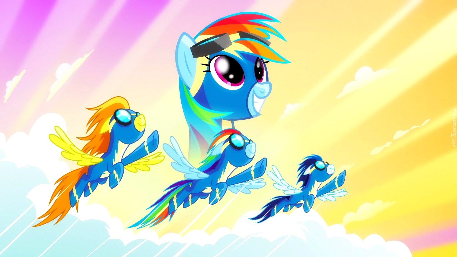 My Little Pont, Wonderbolts, Rainbow Dash, Spitfire, Soarin