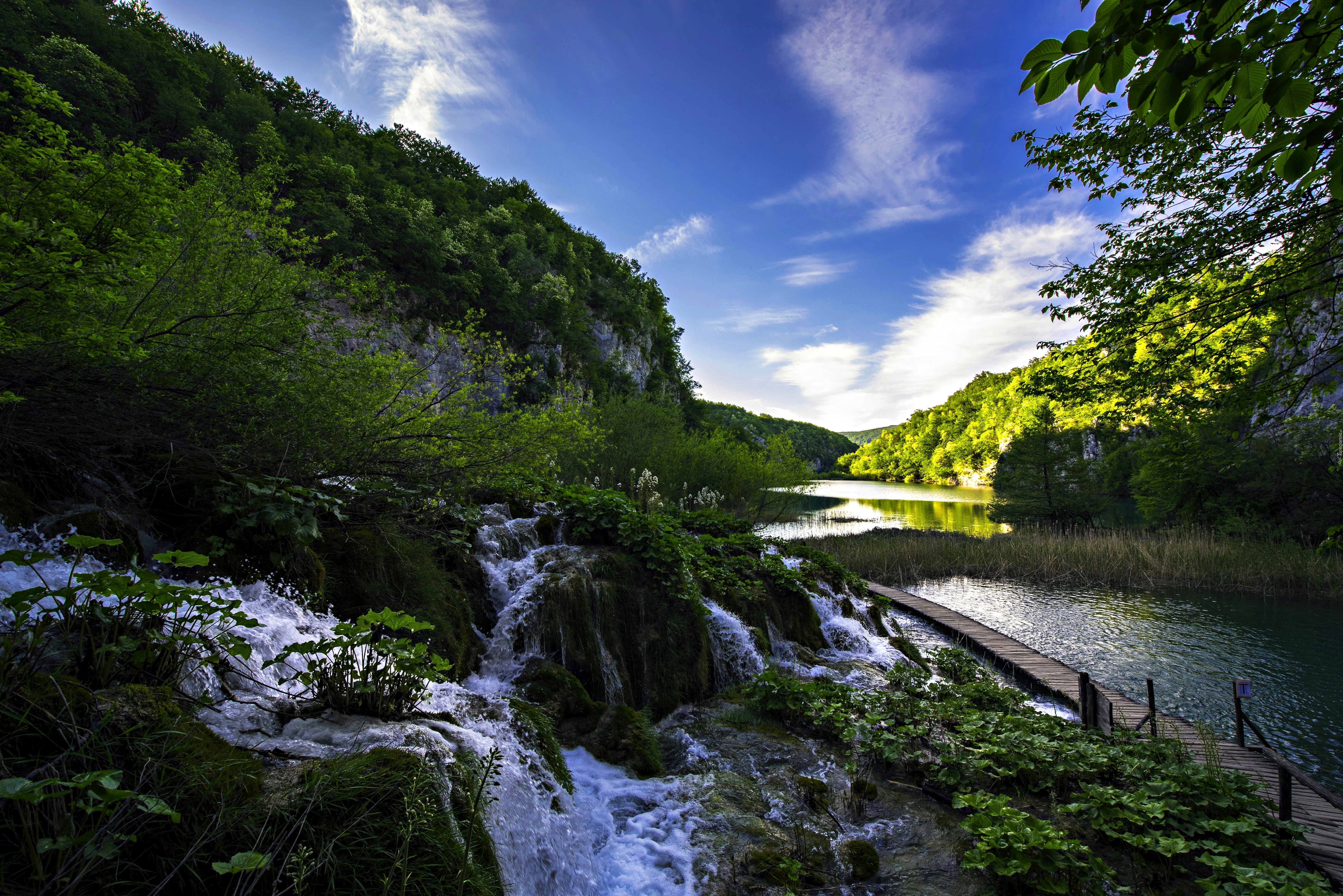 Chorwacja, Park Narodowy Plitvice, Jeziora, Potok