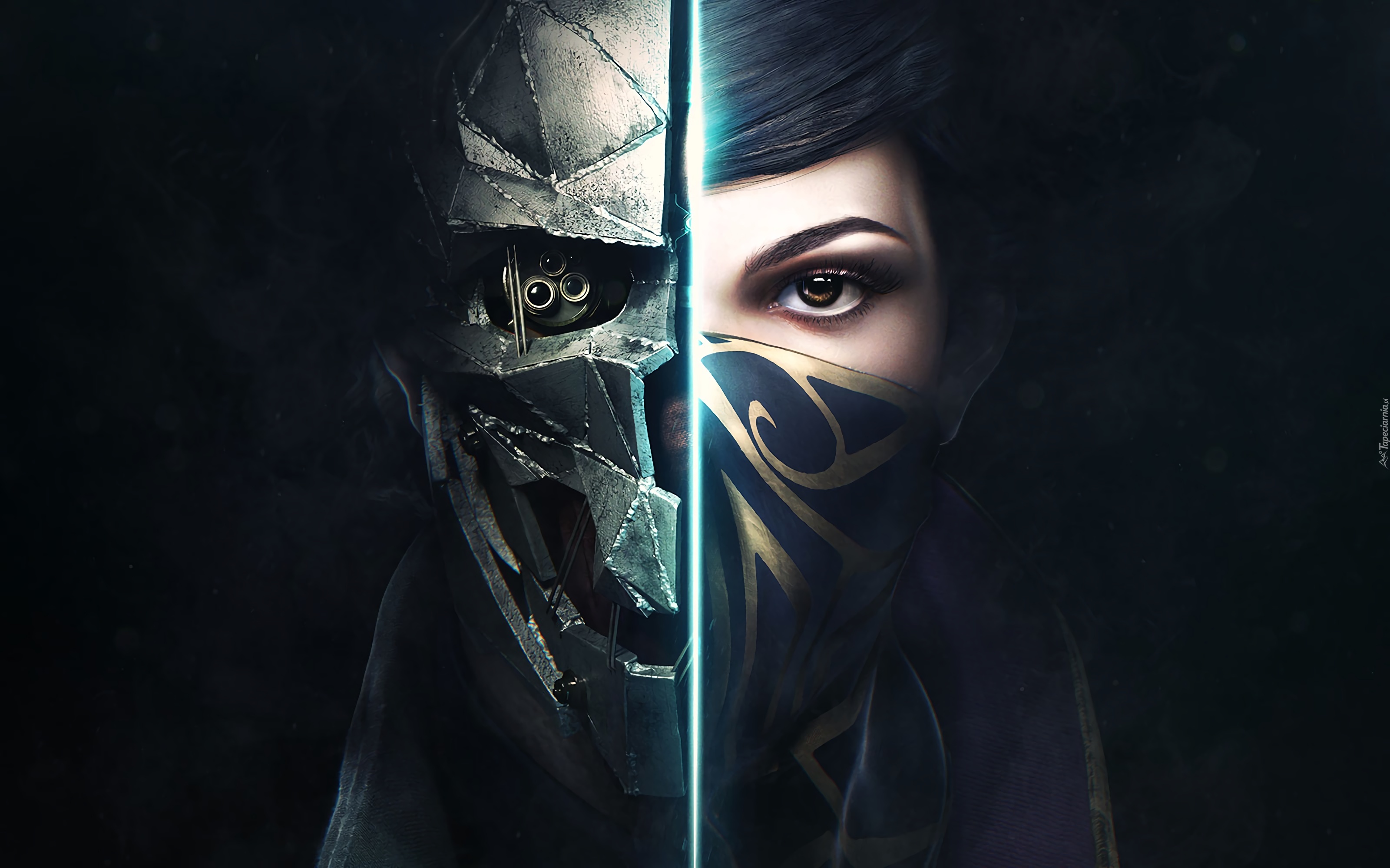 Dishonored 2, Maska, Kobieta, Corvo, Emily Kaldwin