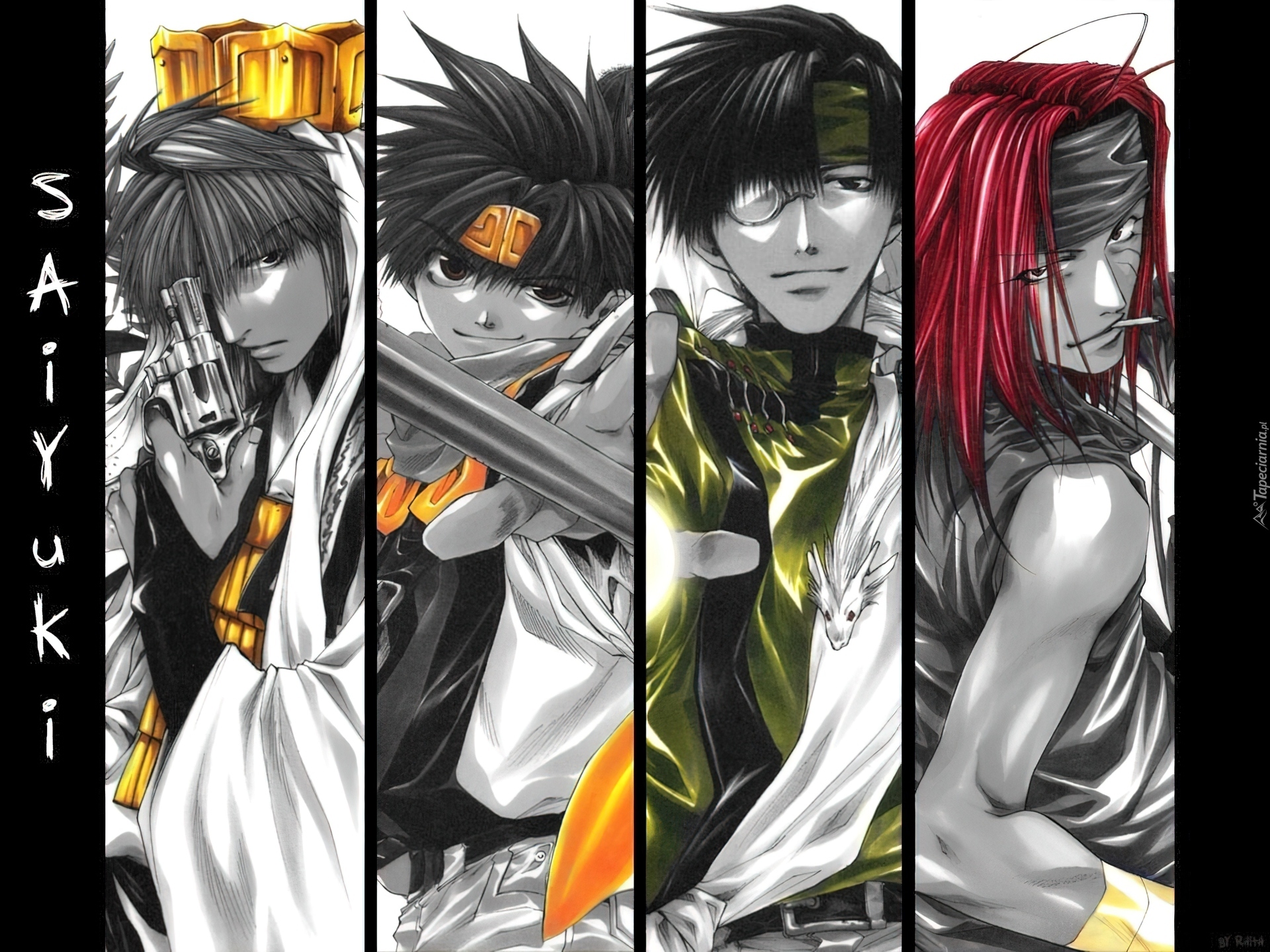Saiyuki, cztery, postacie