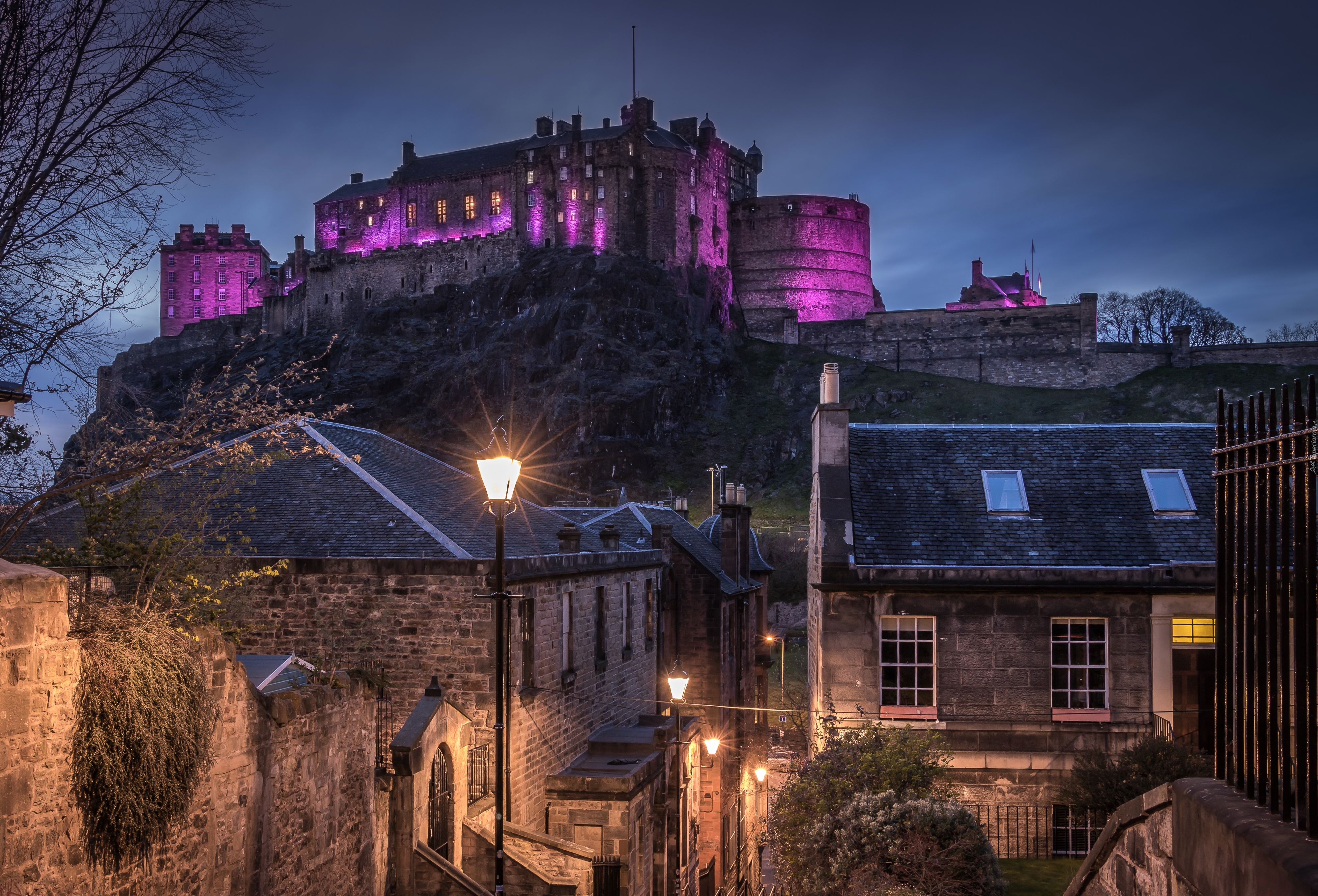 Zamek w Edynburgu, Edinburgh Castle, Edynburg, Szkocja, Domy
