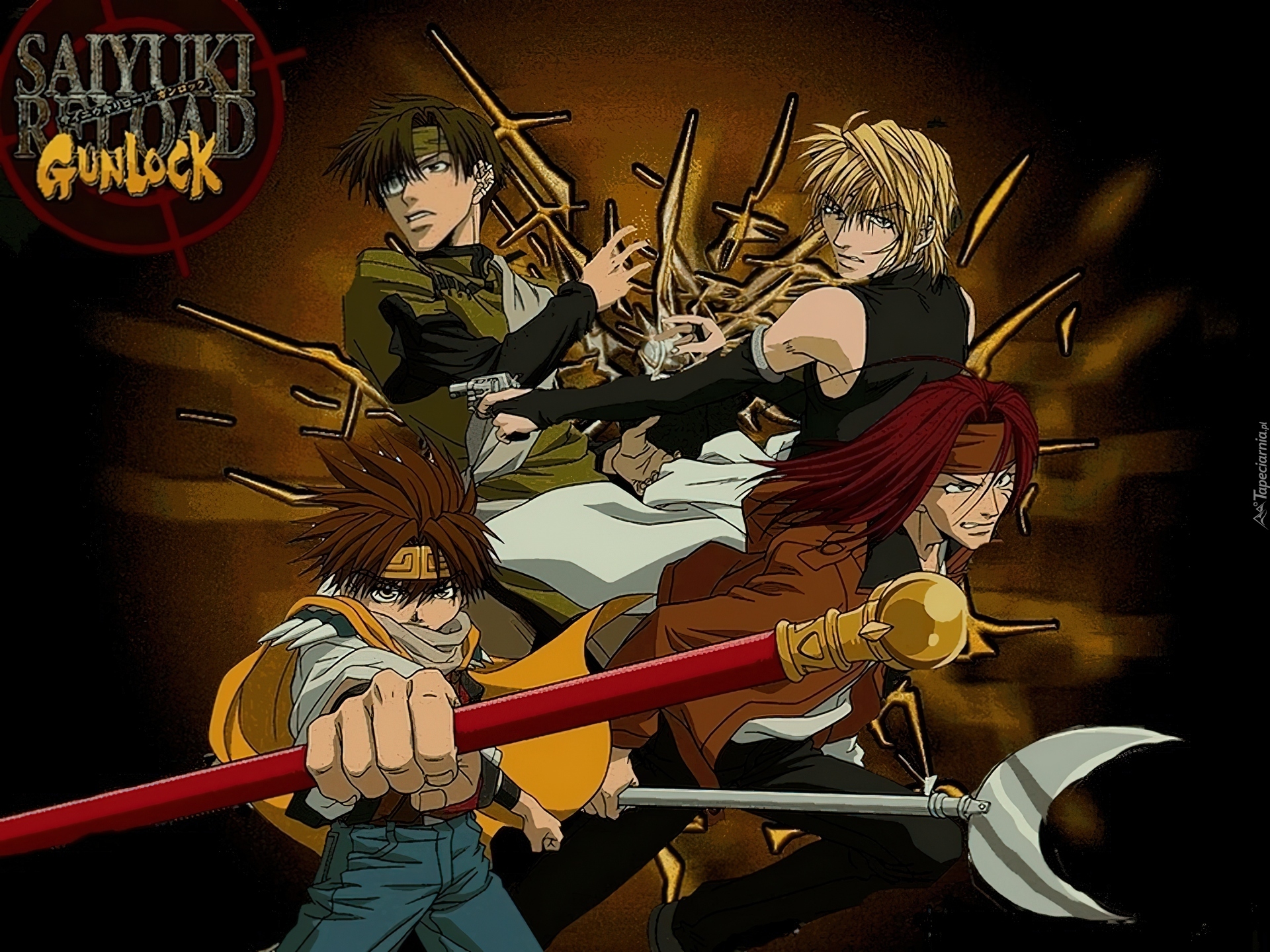 Saiyuki, gunlock, akcja