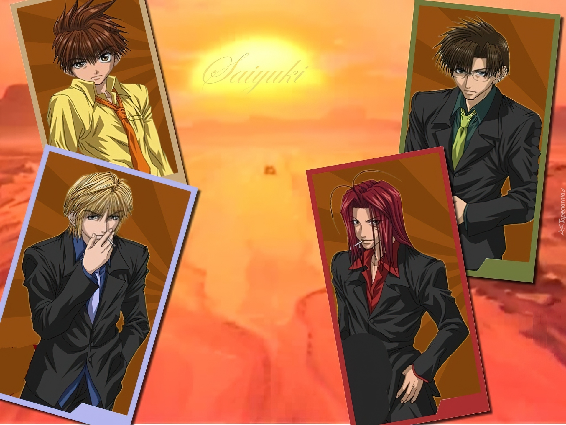 Saiyuki, obrazki, garnitury