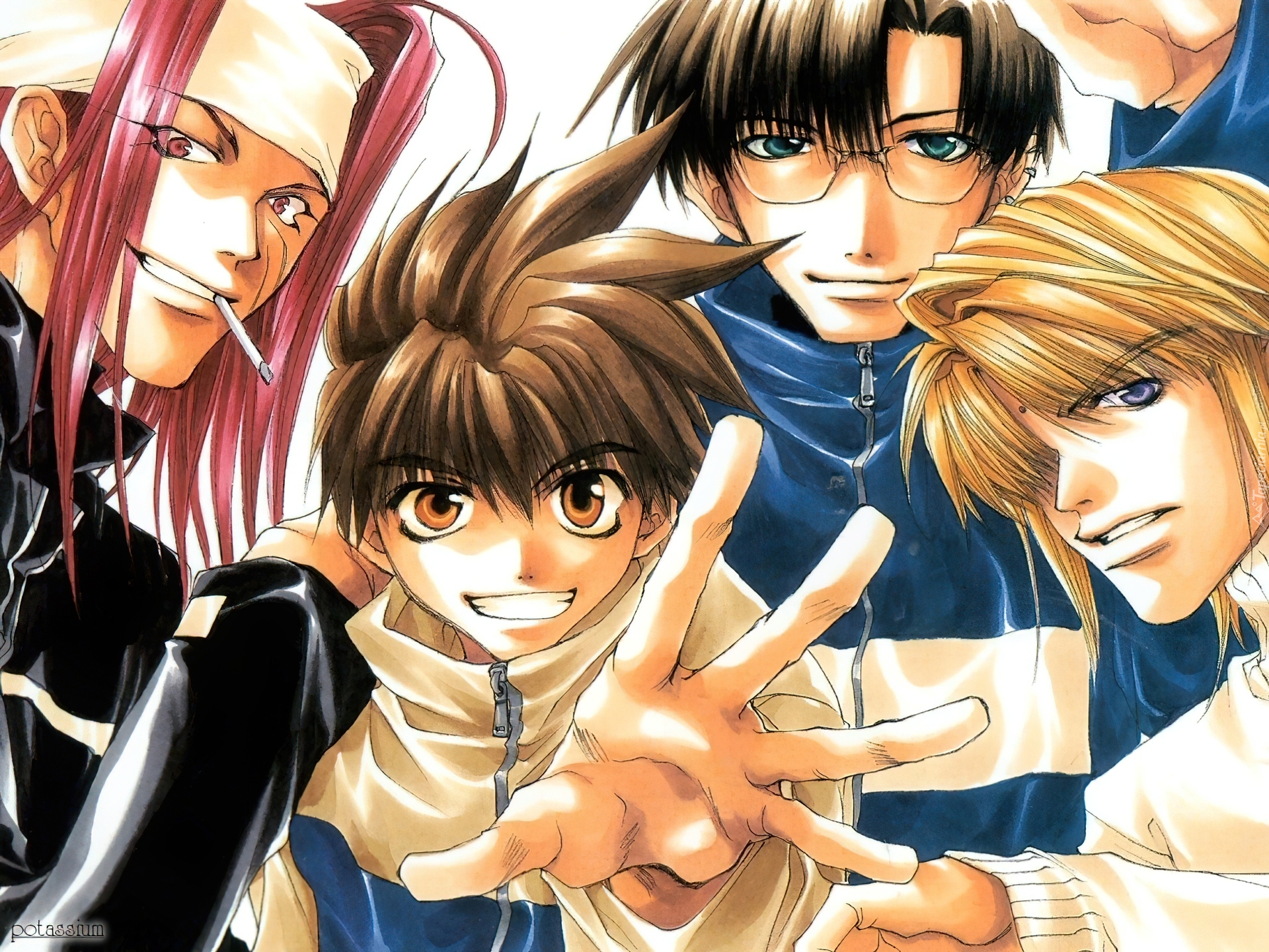 Saiyuki, ręka, postacie