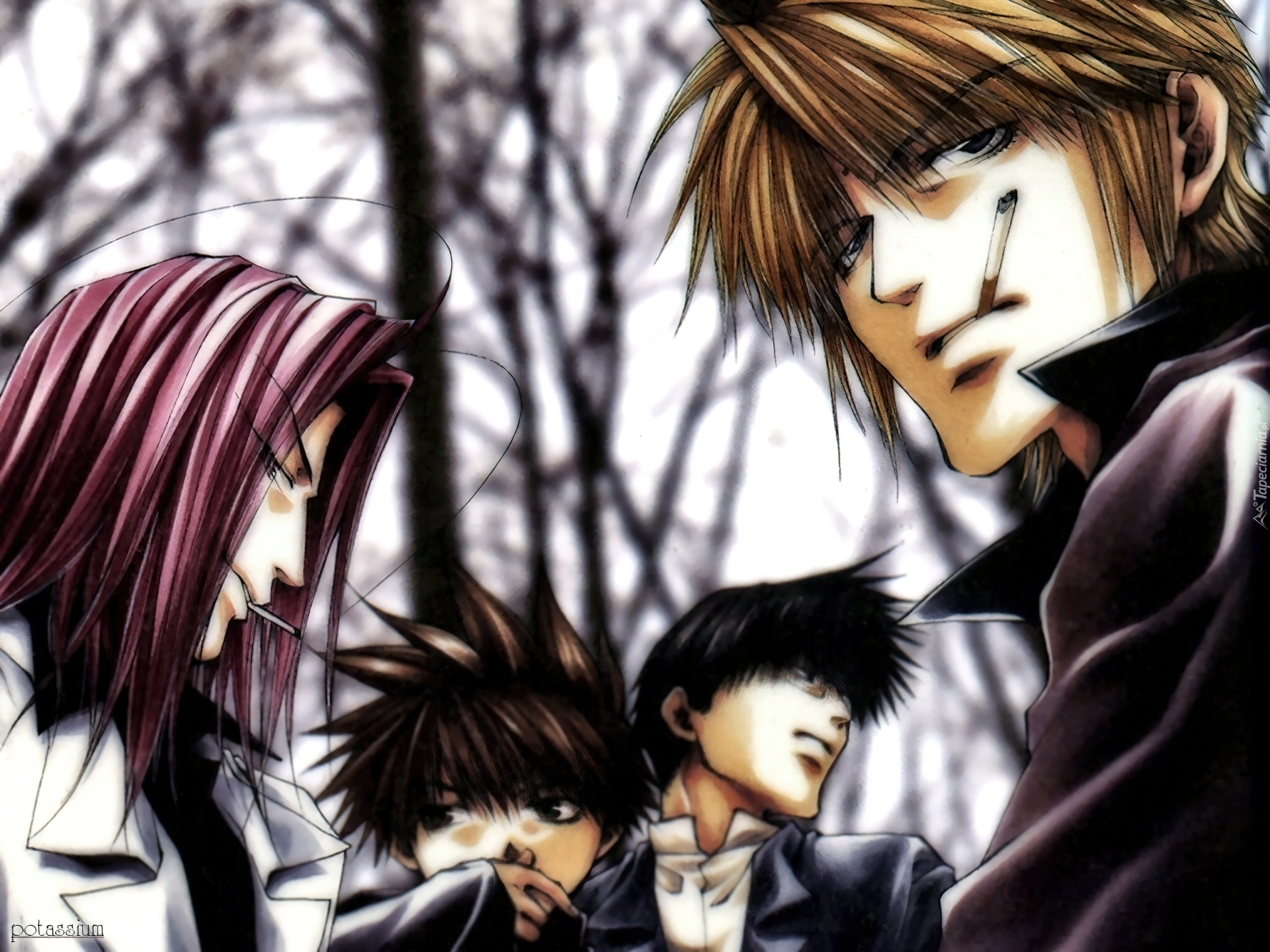 Saiyuki, las, postacie