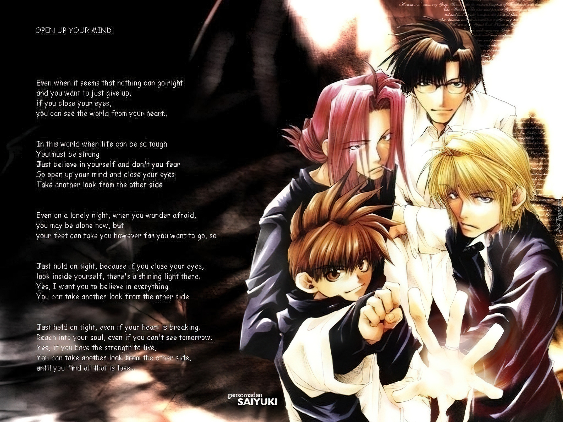 Saiyuki, text, open mind