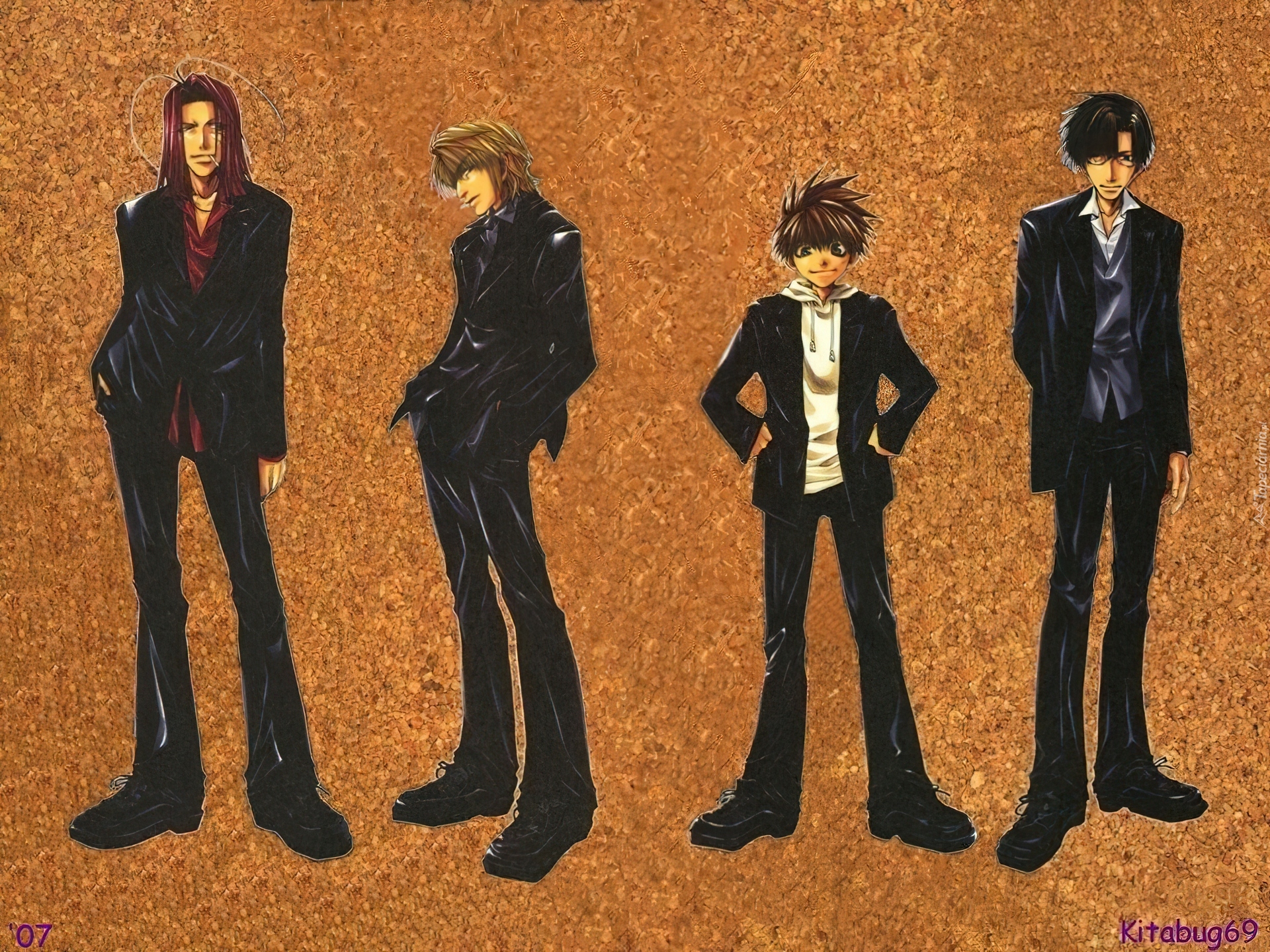 Saiyuki, ludzie, garnitur