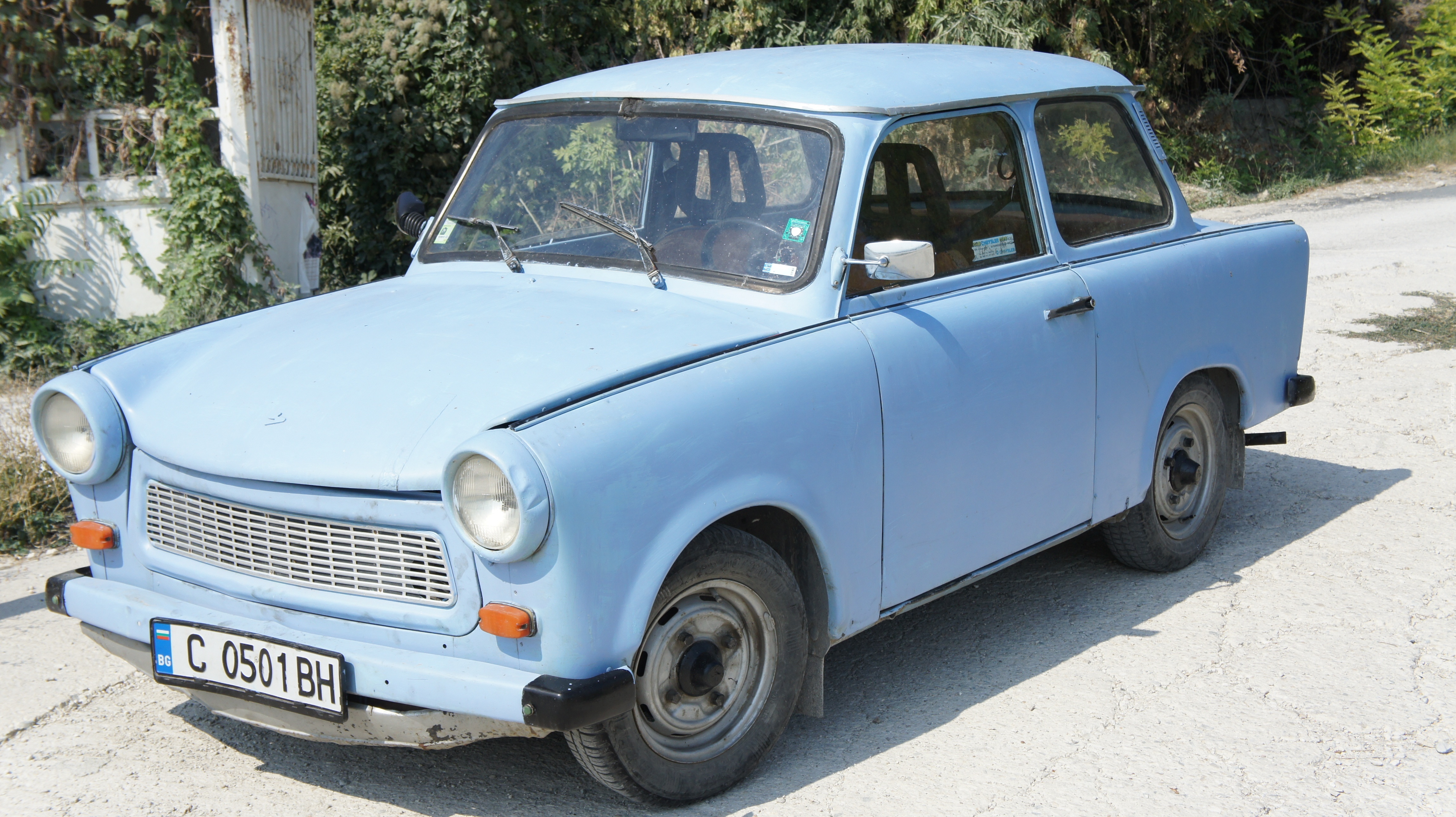 Bulgaria, Balchik cars, Niebieski, Trabant