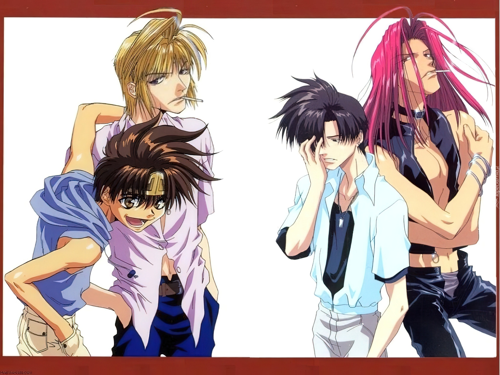 Saiyuki, korona, ludzie, ekipa