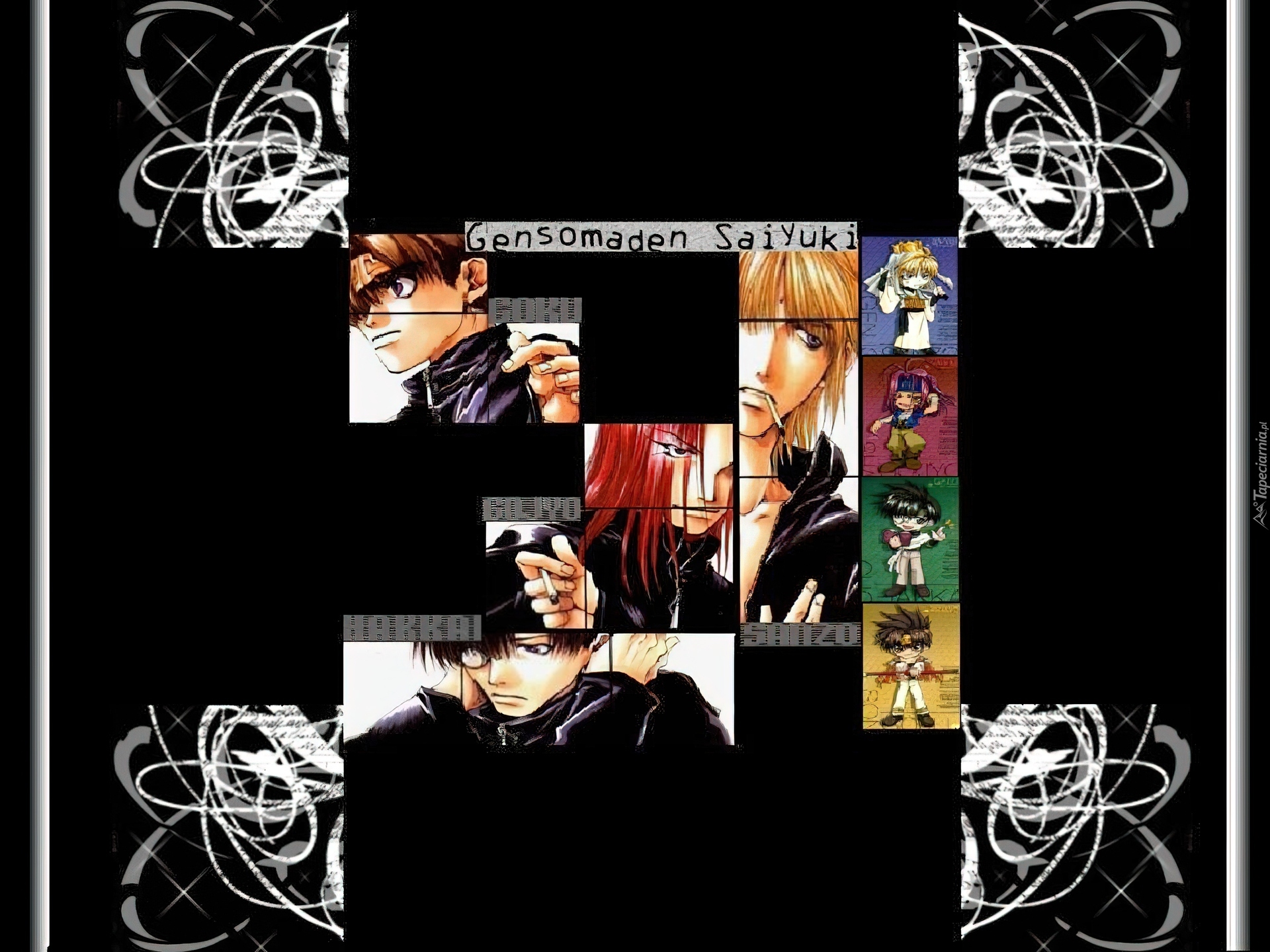 Saiyuki, ludzie, wzorek