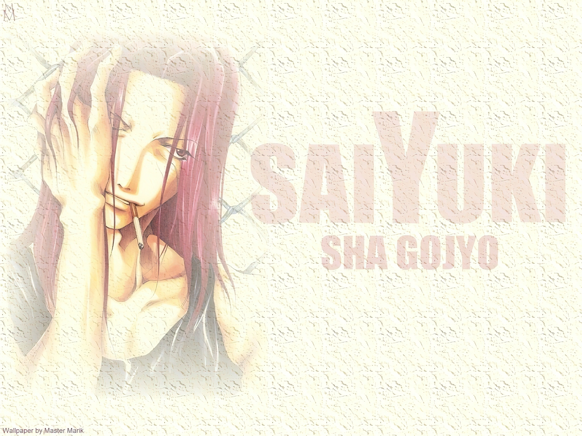 Saiyuki, sha, gojyo, papieros