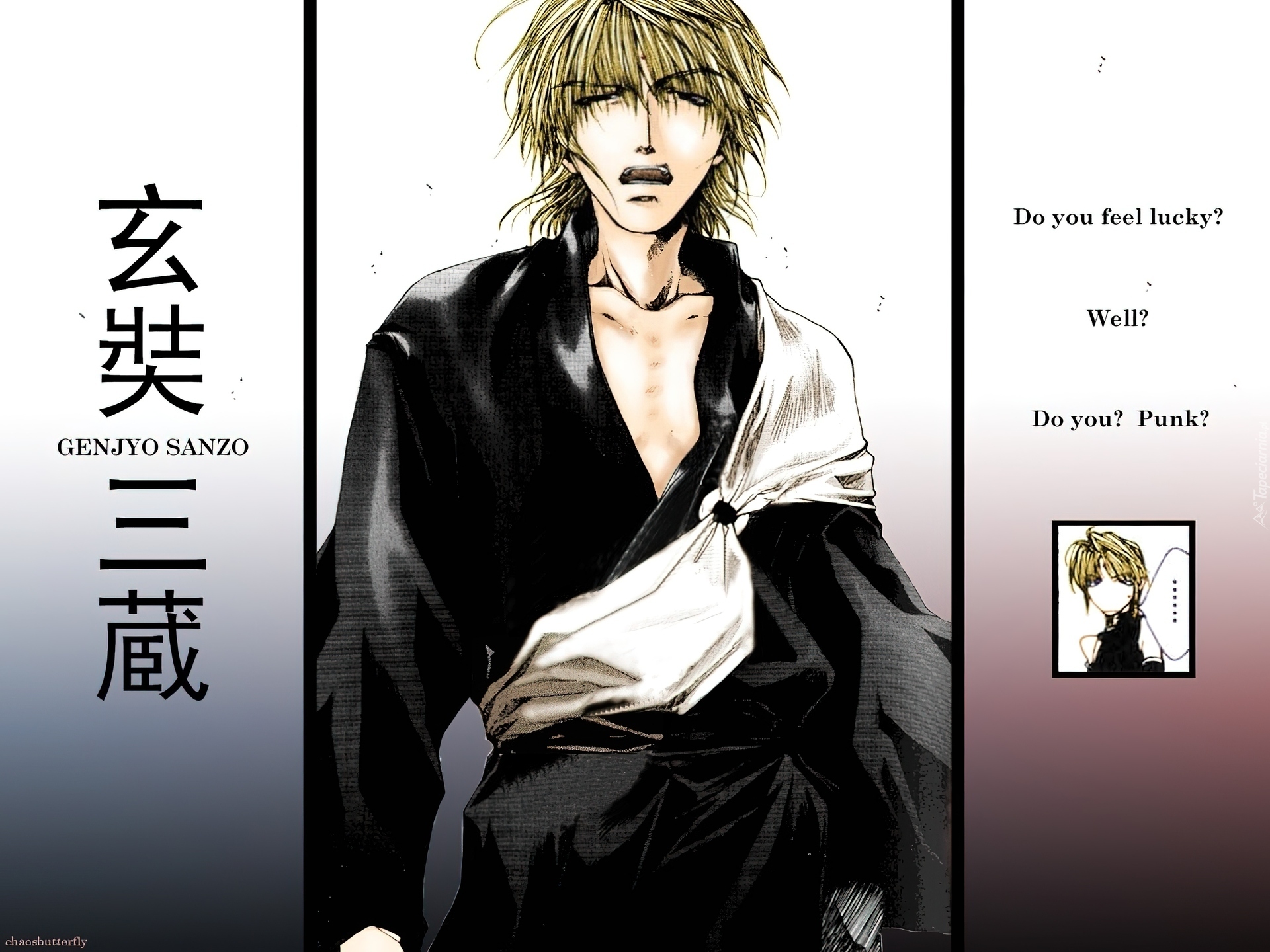 Saiyuki, napisy, człowiek, kimono