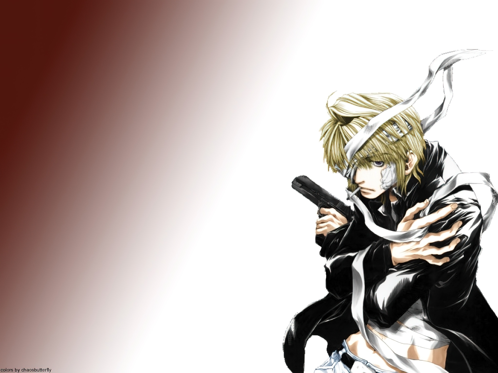 Saiyuki, pistolet, plaster