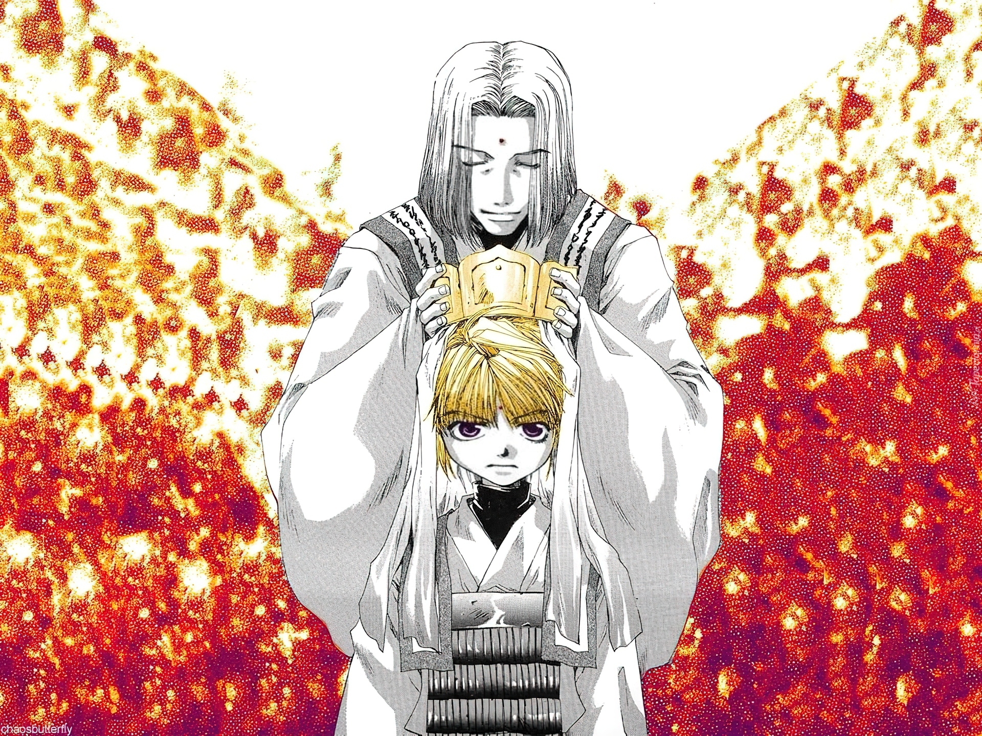 Saiyuki, korona, ludzie