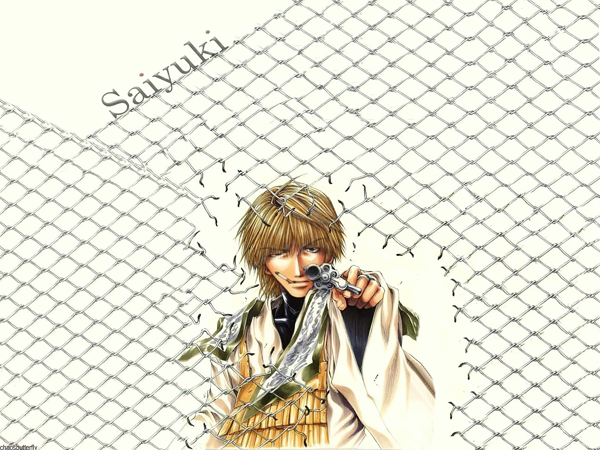 Saiyuki, siatka, broń, postać