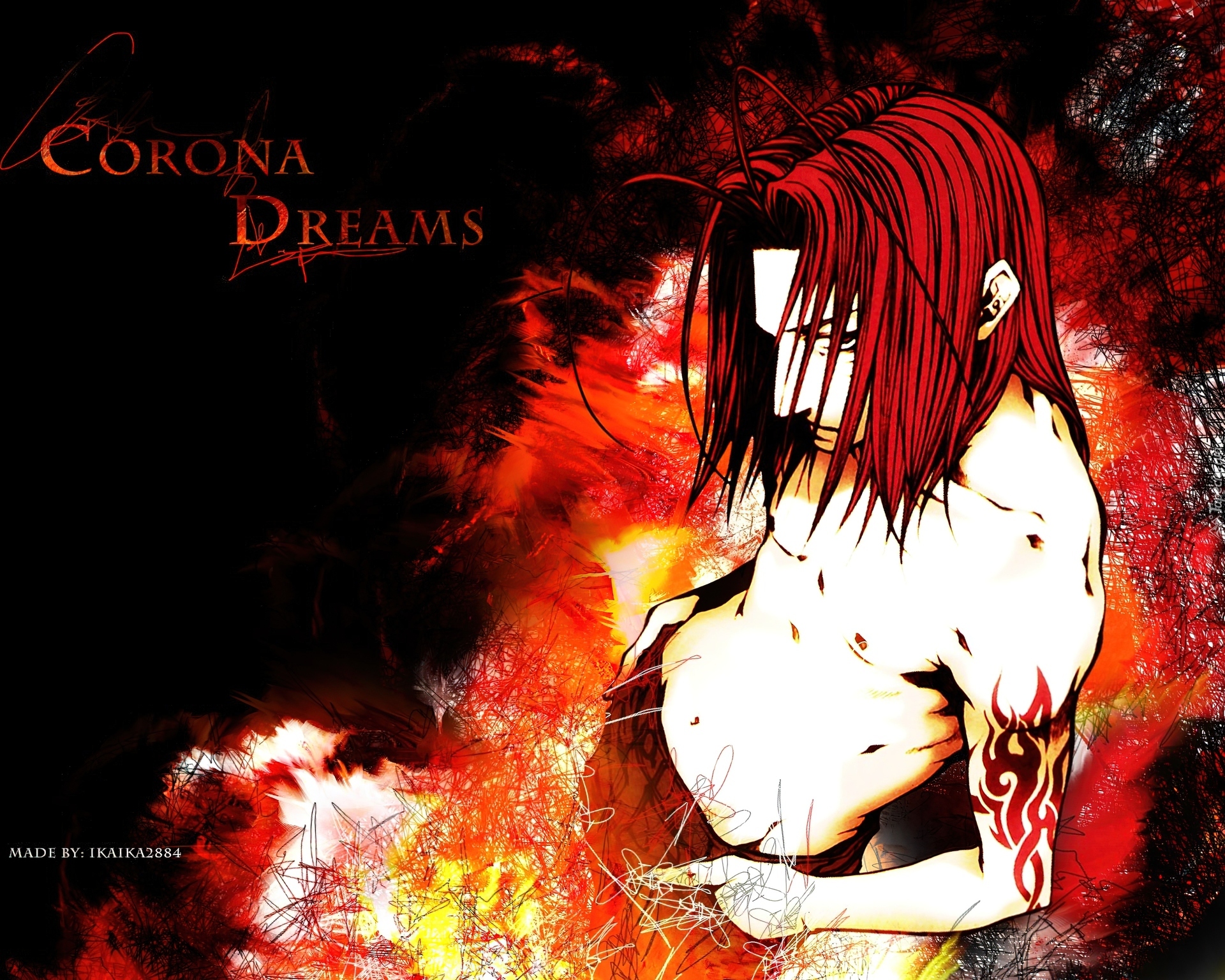 Saiyuki, corona, dreams, tattoo, osoba