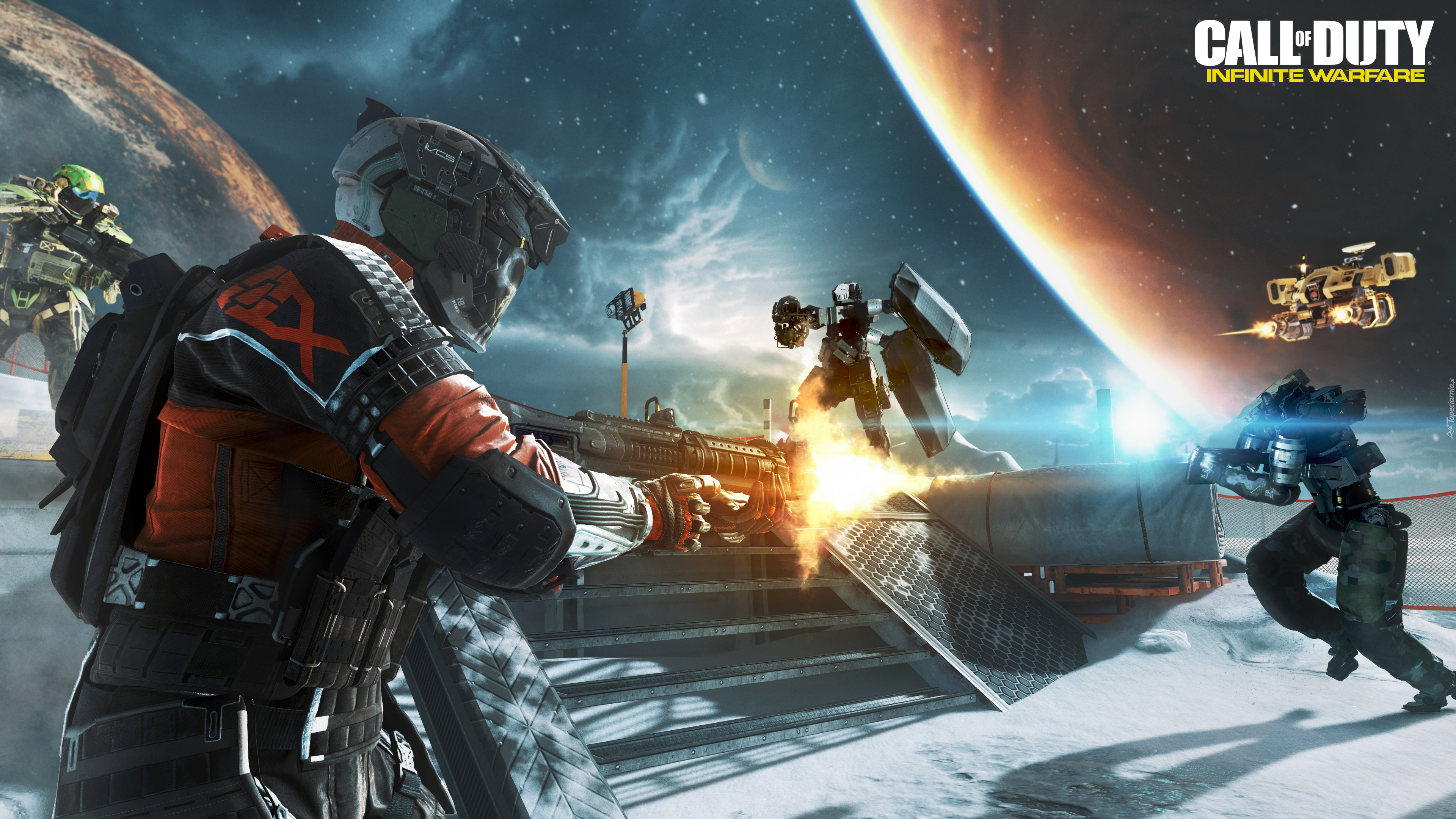 Call Of Duty: Infinite Warfare, Żołnierz, Broń, Drony, Kosmos