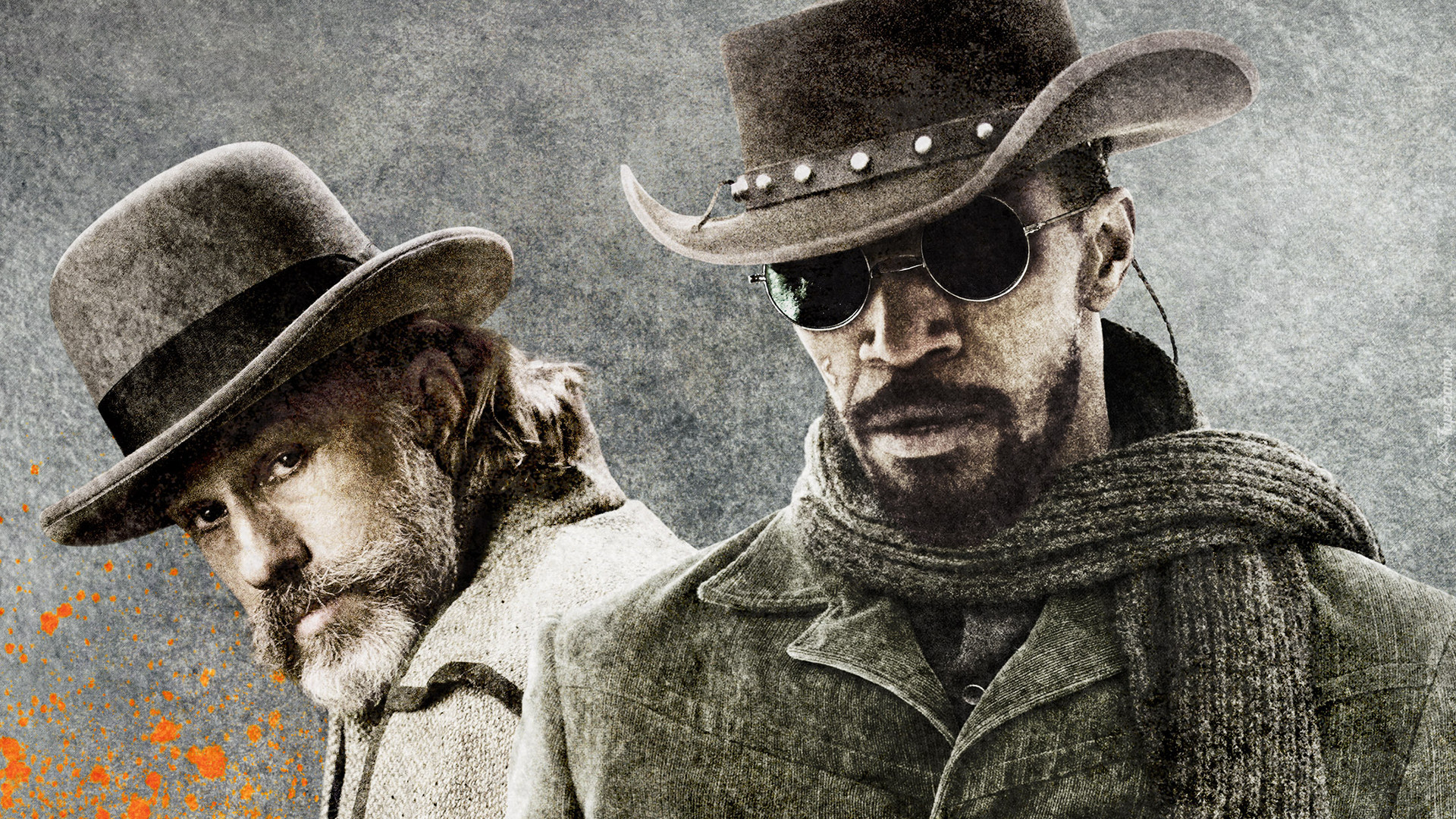 Django Unchained, Jamie Foxx, Christoph Waltz, Western, Kapelusz