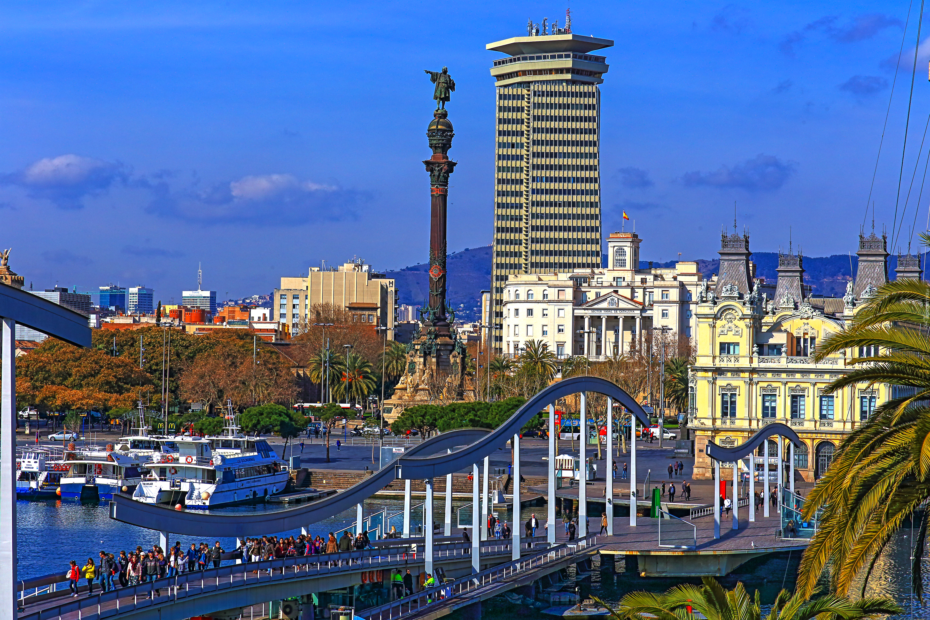 Barcelona, HDR, Hiszpania, Europa, Domy