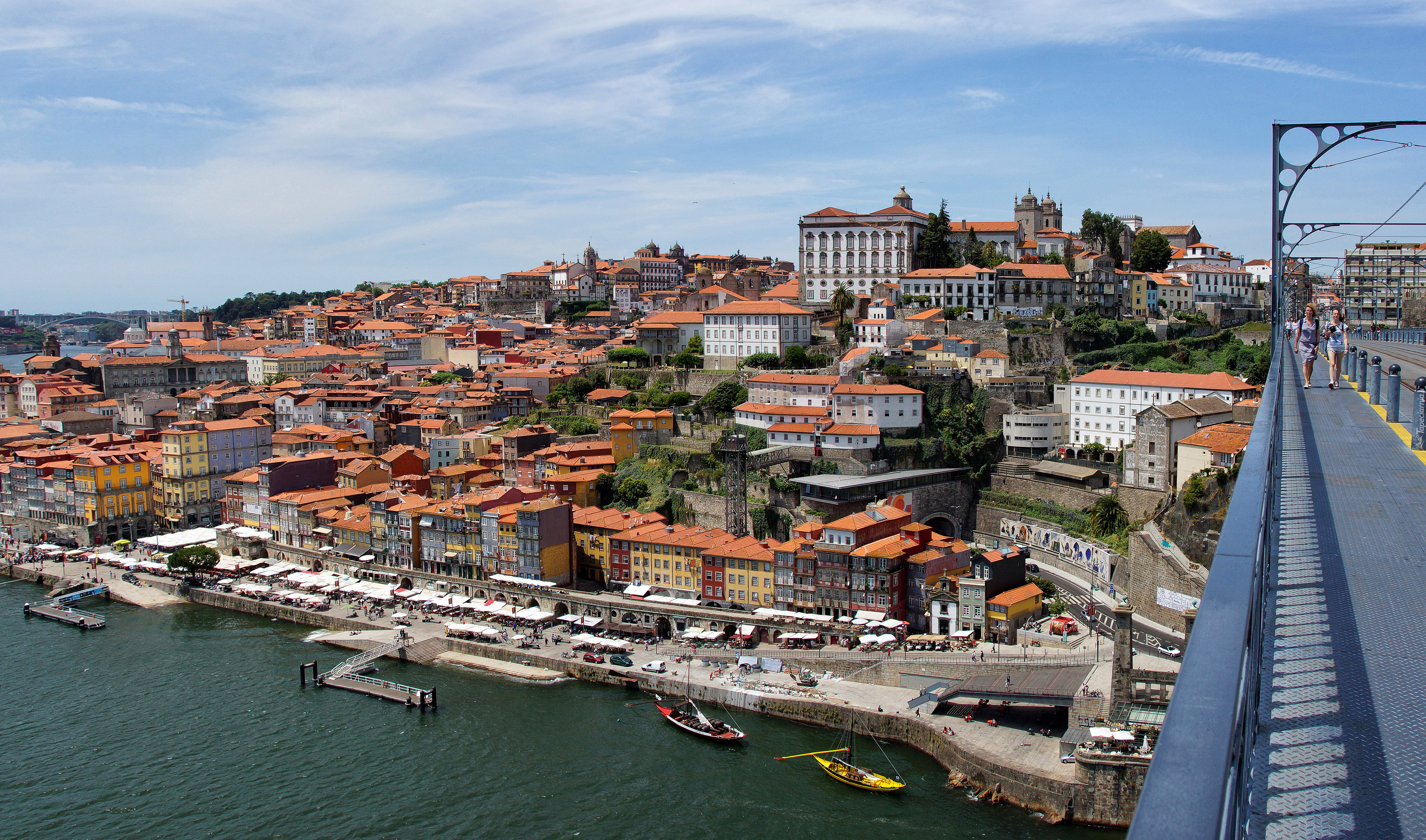 Porto, Portugalia, Europa, Most, Rzeka