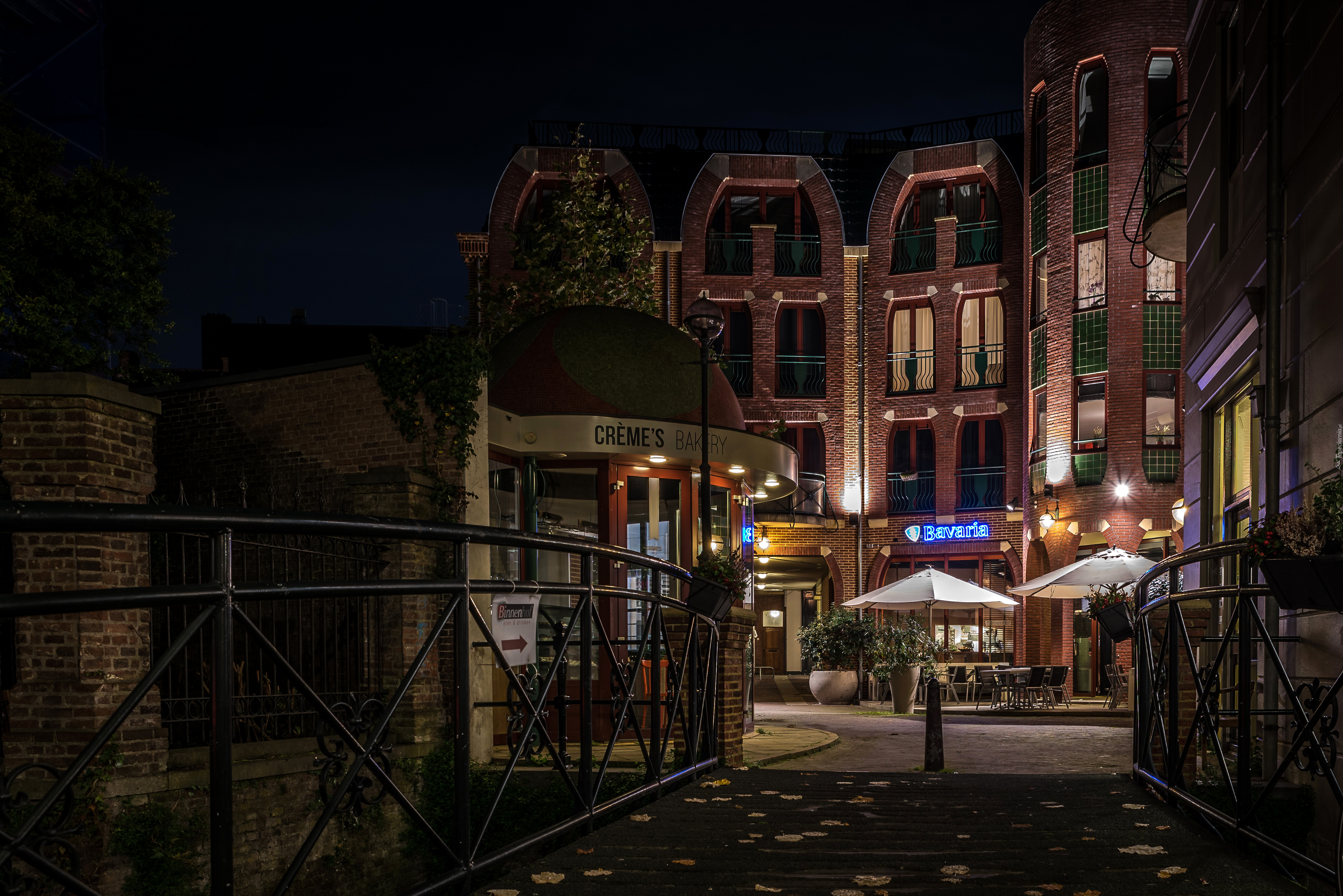 Miasto nocą, Den Bosch, Holandia