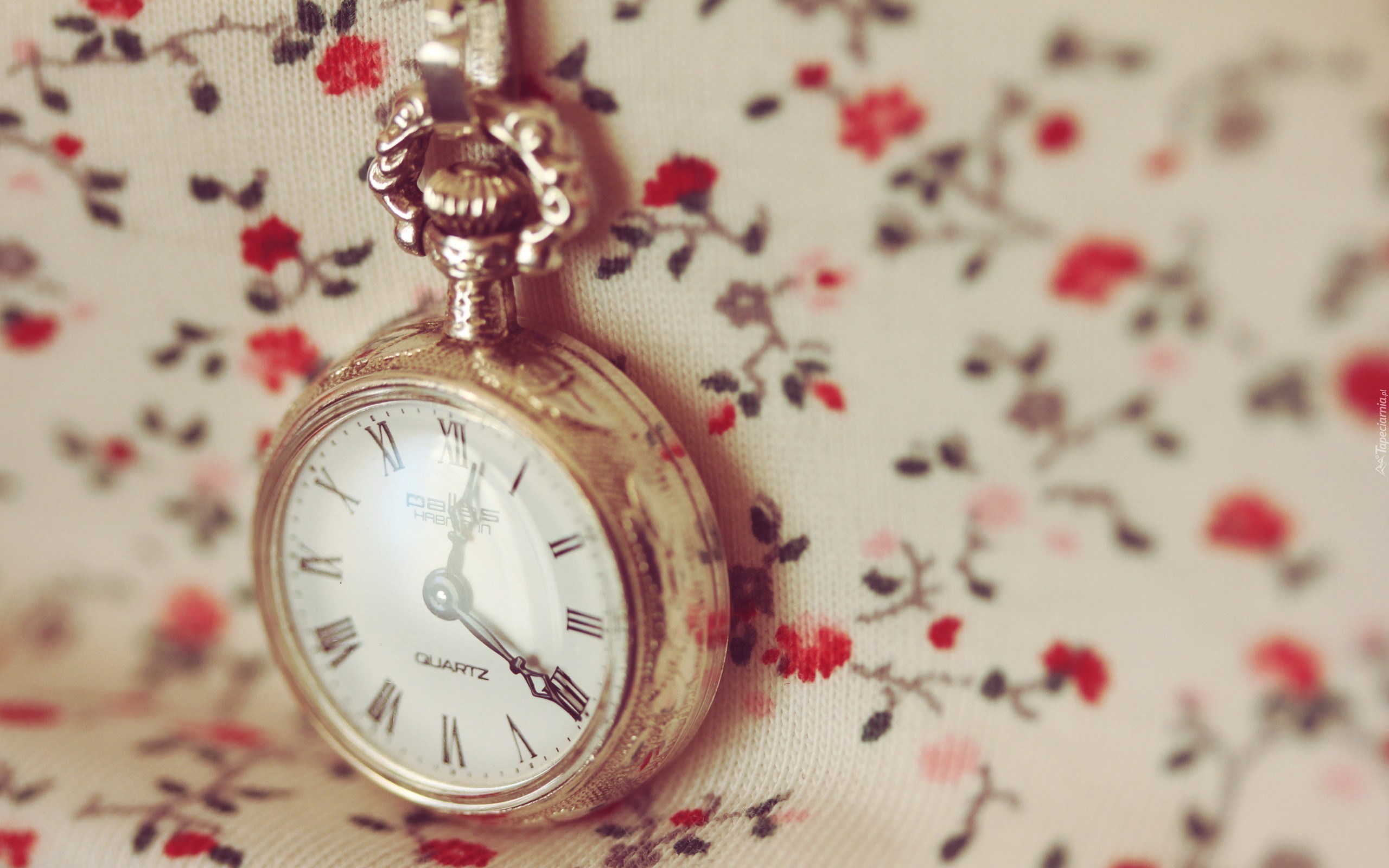 Zegarek, Czas, Tło, Kwiatki