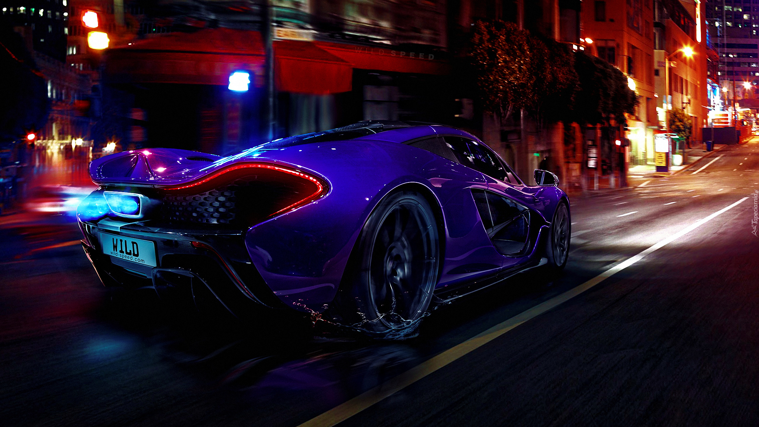 McLaren P1, Nitro, Miasto, Noc