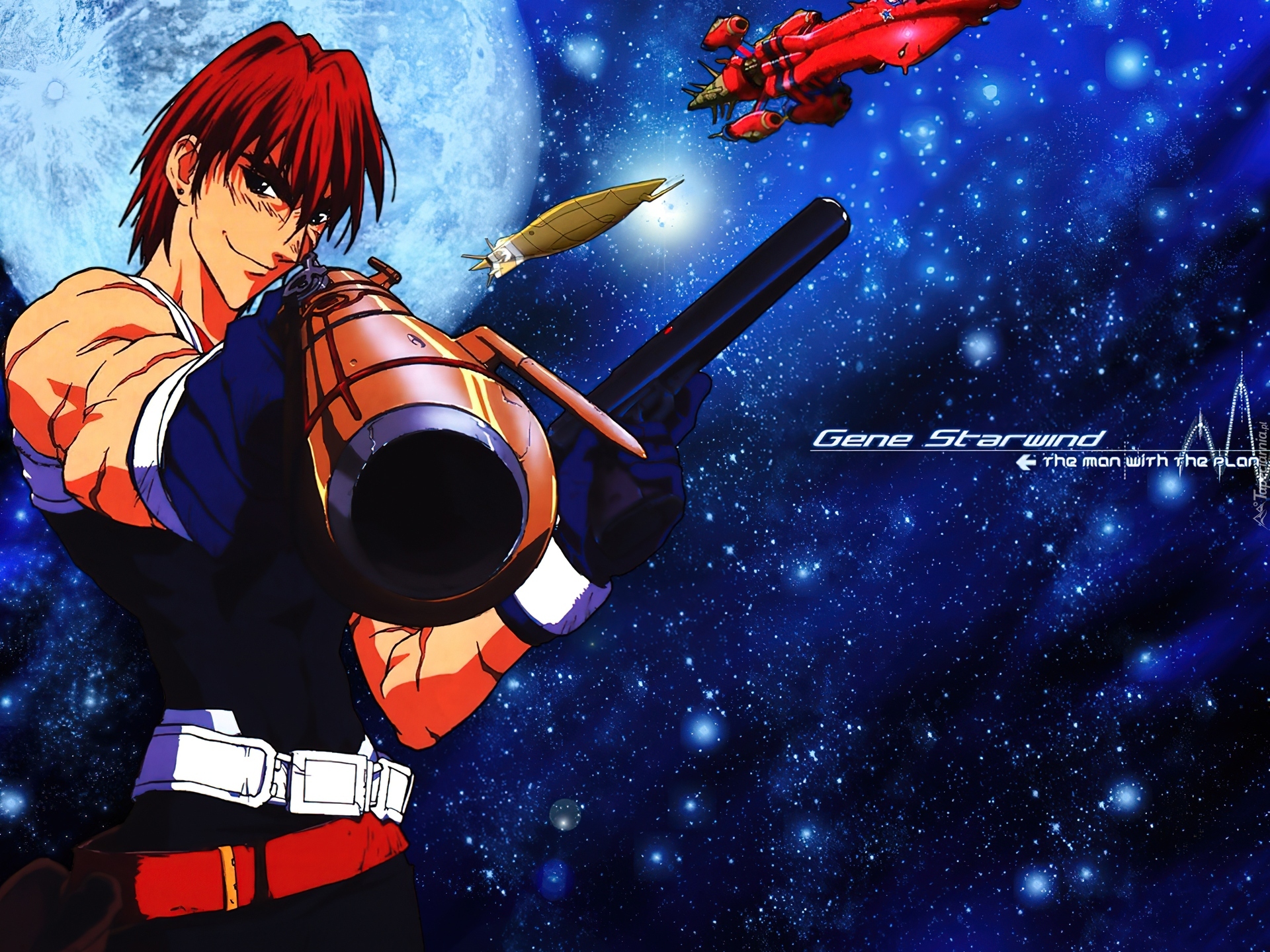 Outlaw Star, kosmos, facet, broń