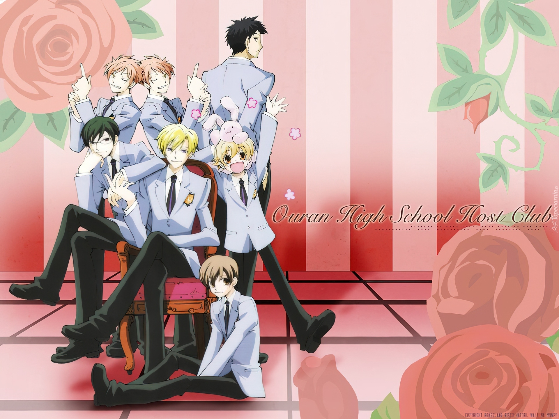 Ouran High School Host Club, ludzie, kwiaty