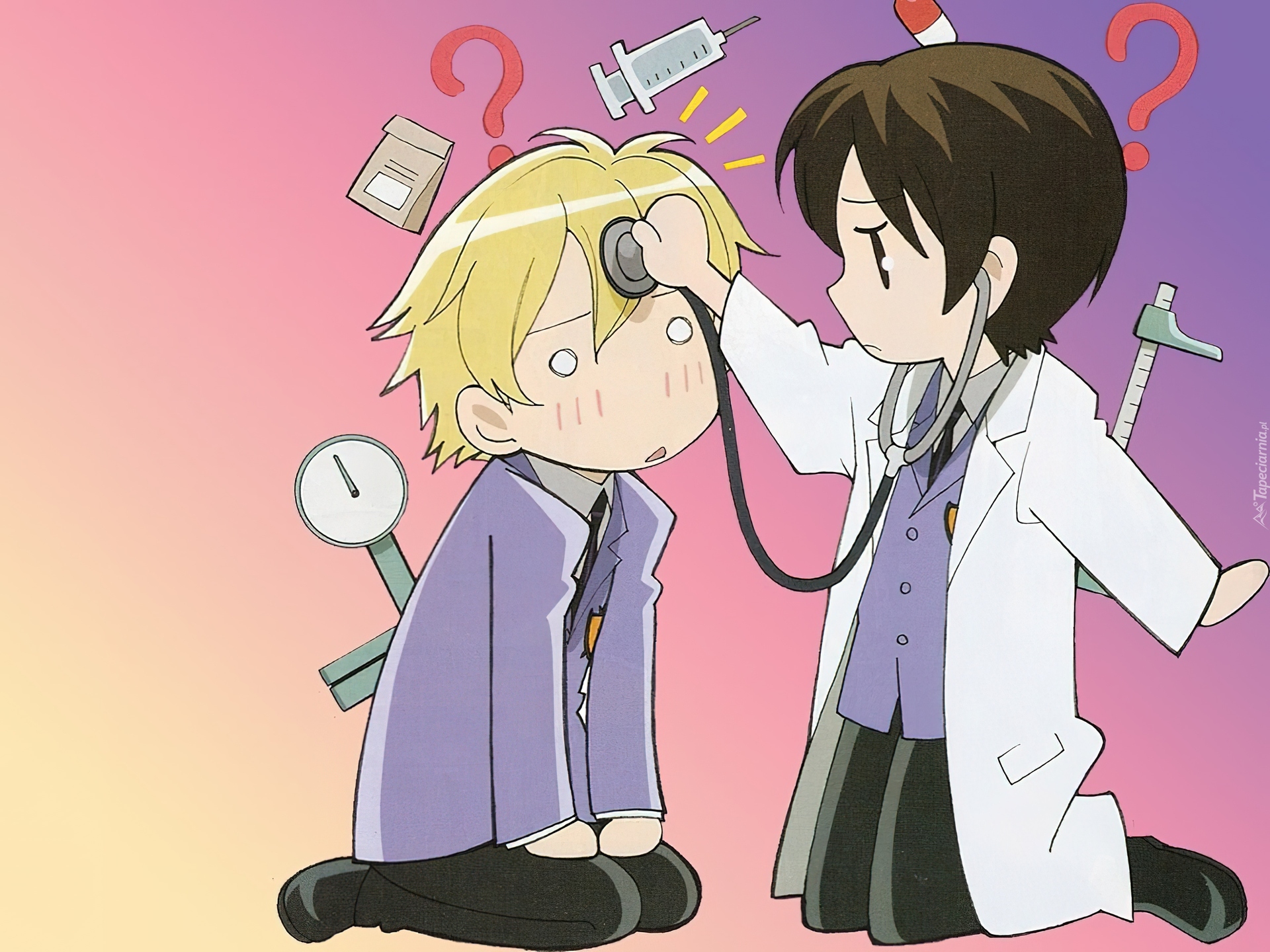 doktor, pacjent, Ouran High School Host Club