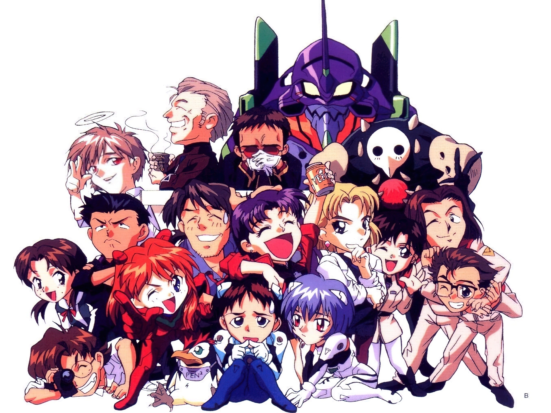 Neon Genesis Evangelion, ludzie, zjawa