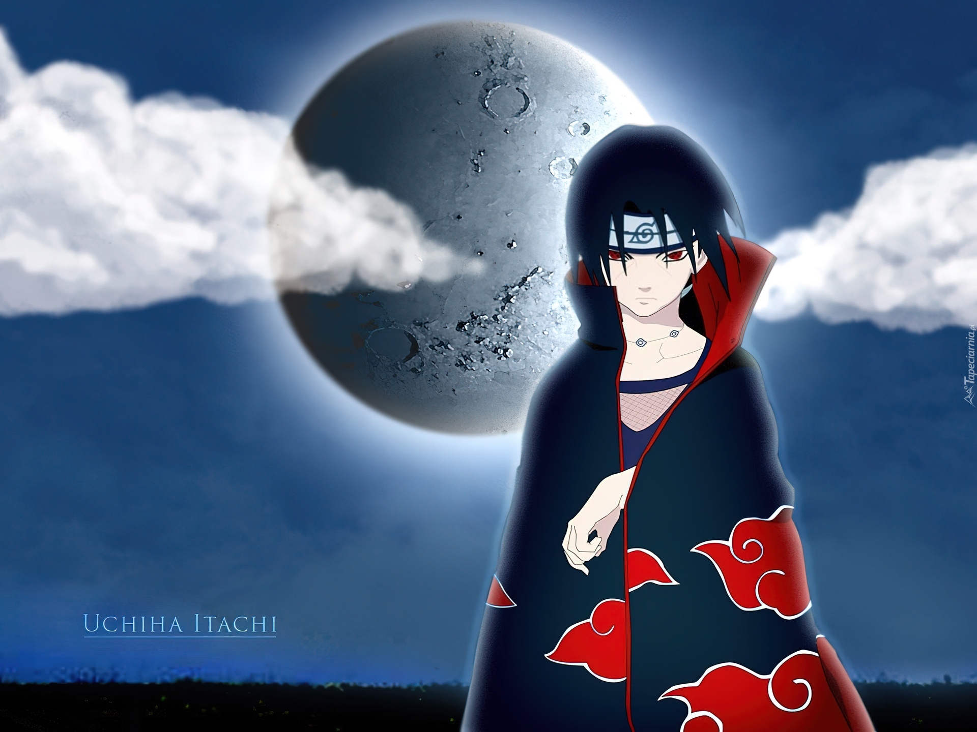 Naruto, moon, człowiek