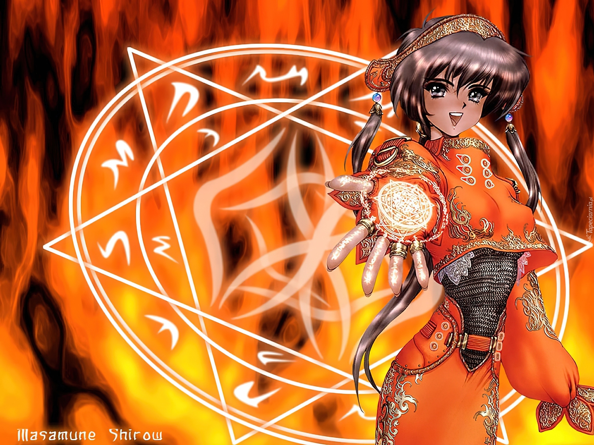 Masamune Shirow, pentagram, kobieta