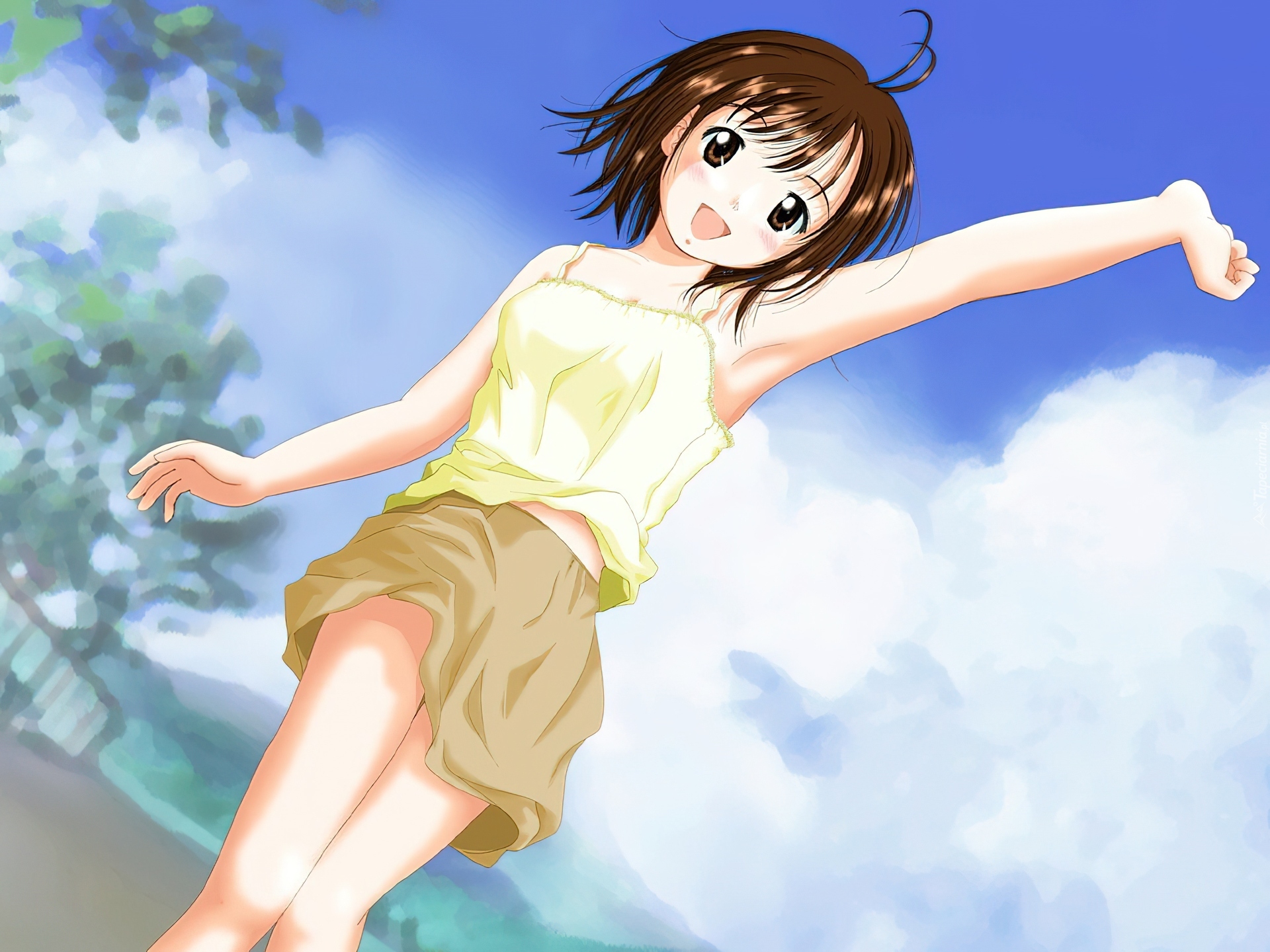 Kimi na koto. Аниме девушка короткие волосы стоя. Юмэ Кикути Someday's Dreamers. Mahou Tsukai ni Taisetsu na Koto. Аниме обои Someday.