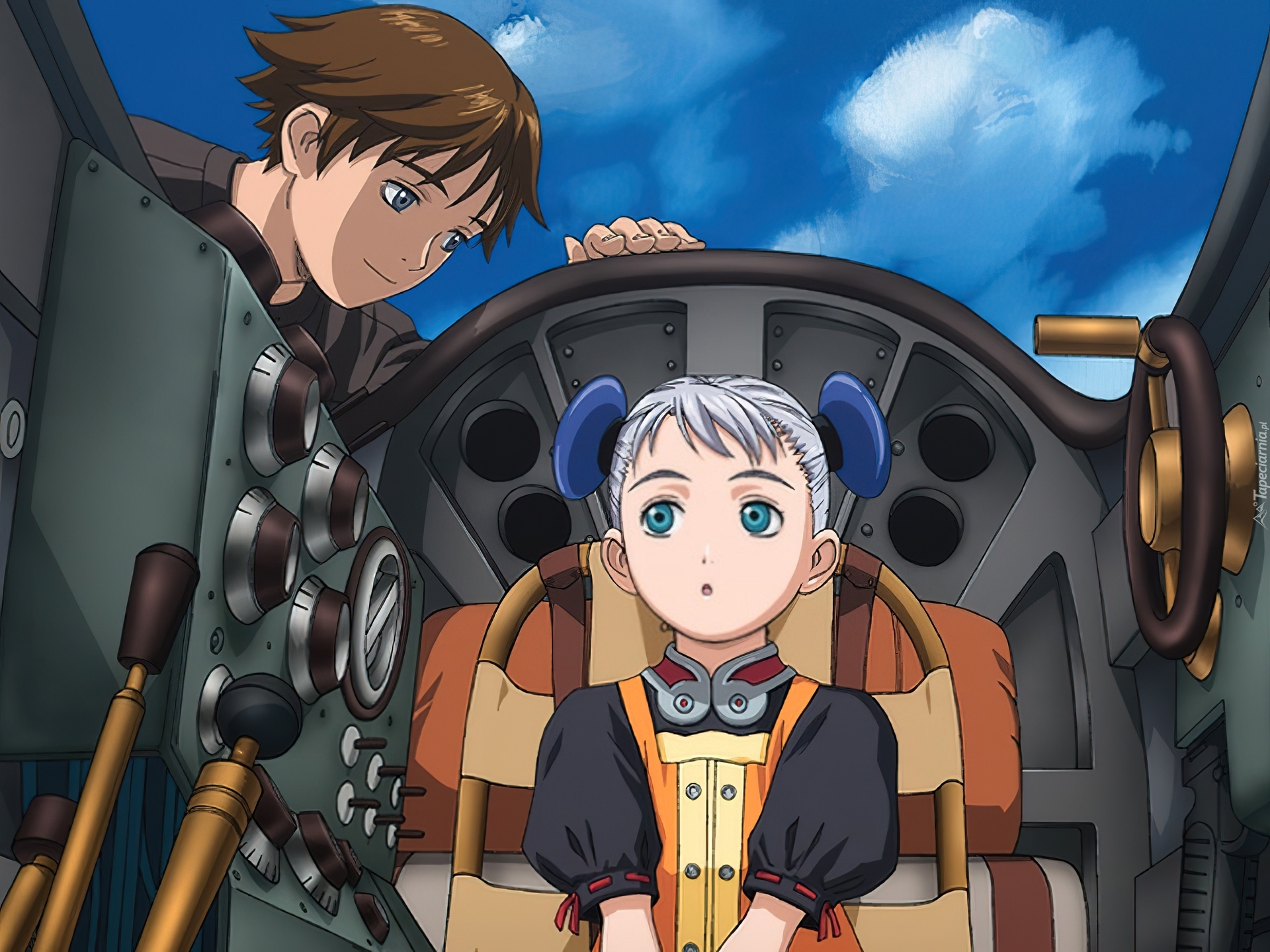 Last Exile, ludzie, samolot