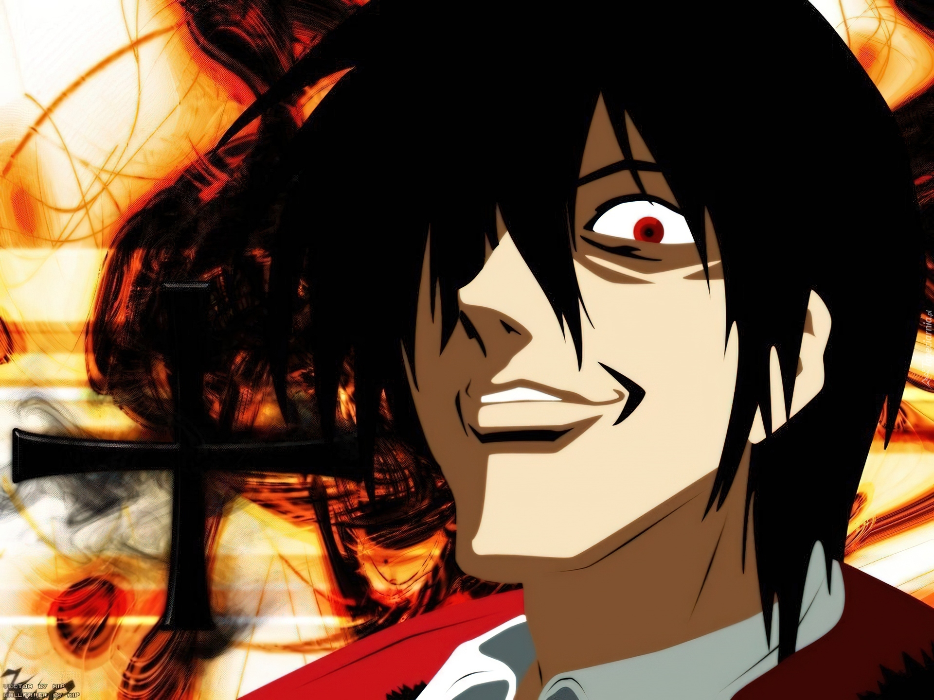 Hellsing, twarz, oko