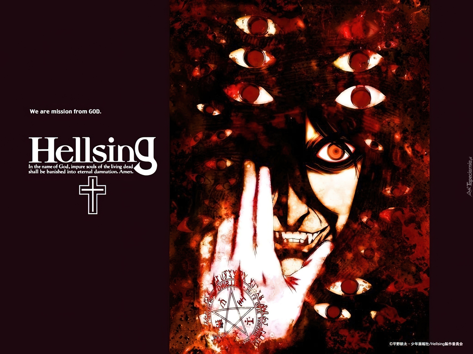 Hellsing, twarz, osoba, oczy