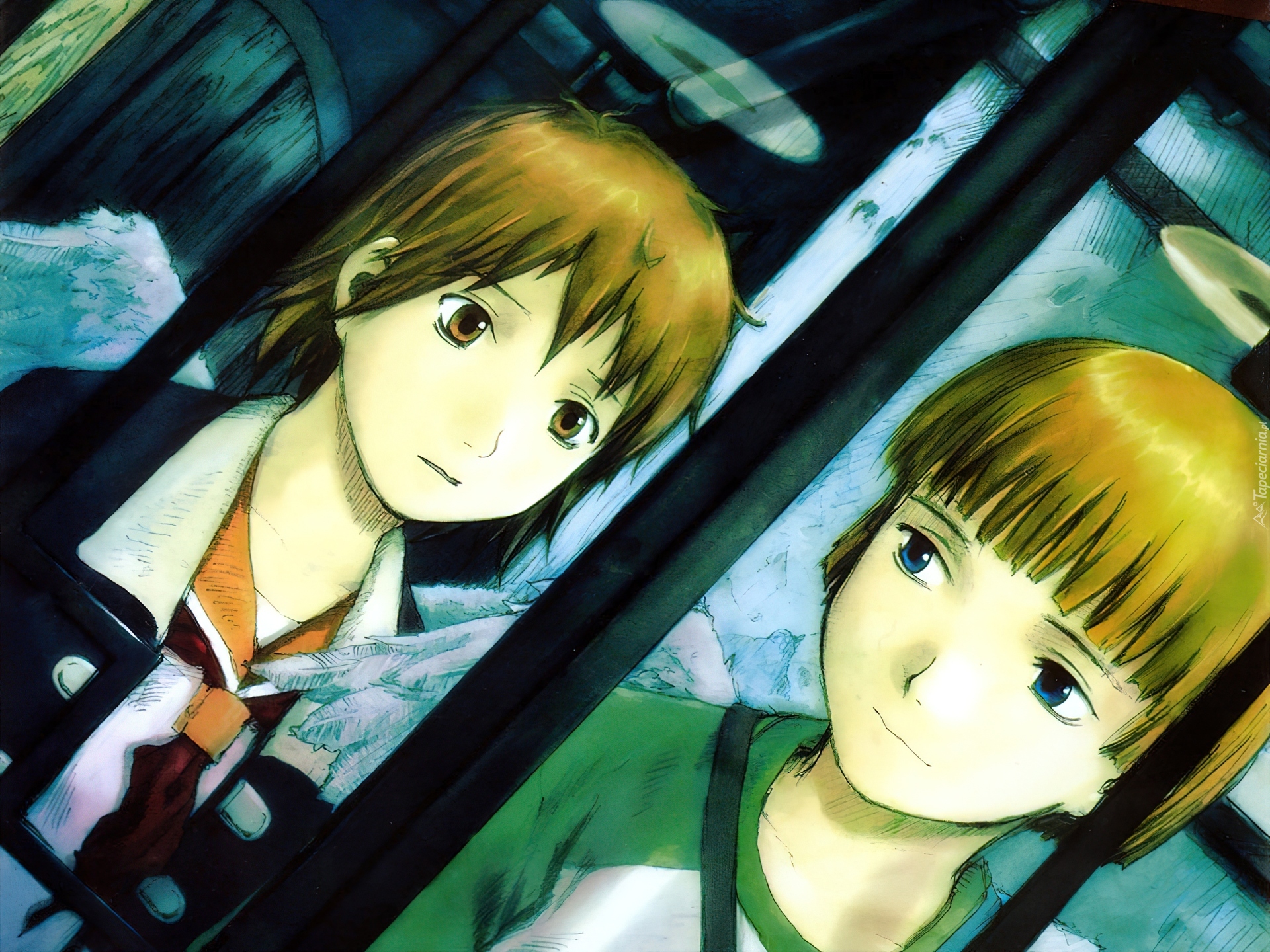 Haibane Renmei, dzieci, kraty, loch