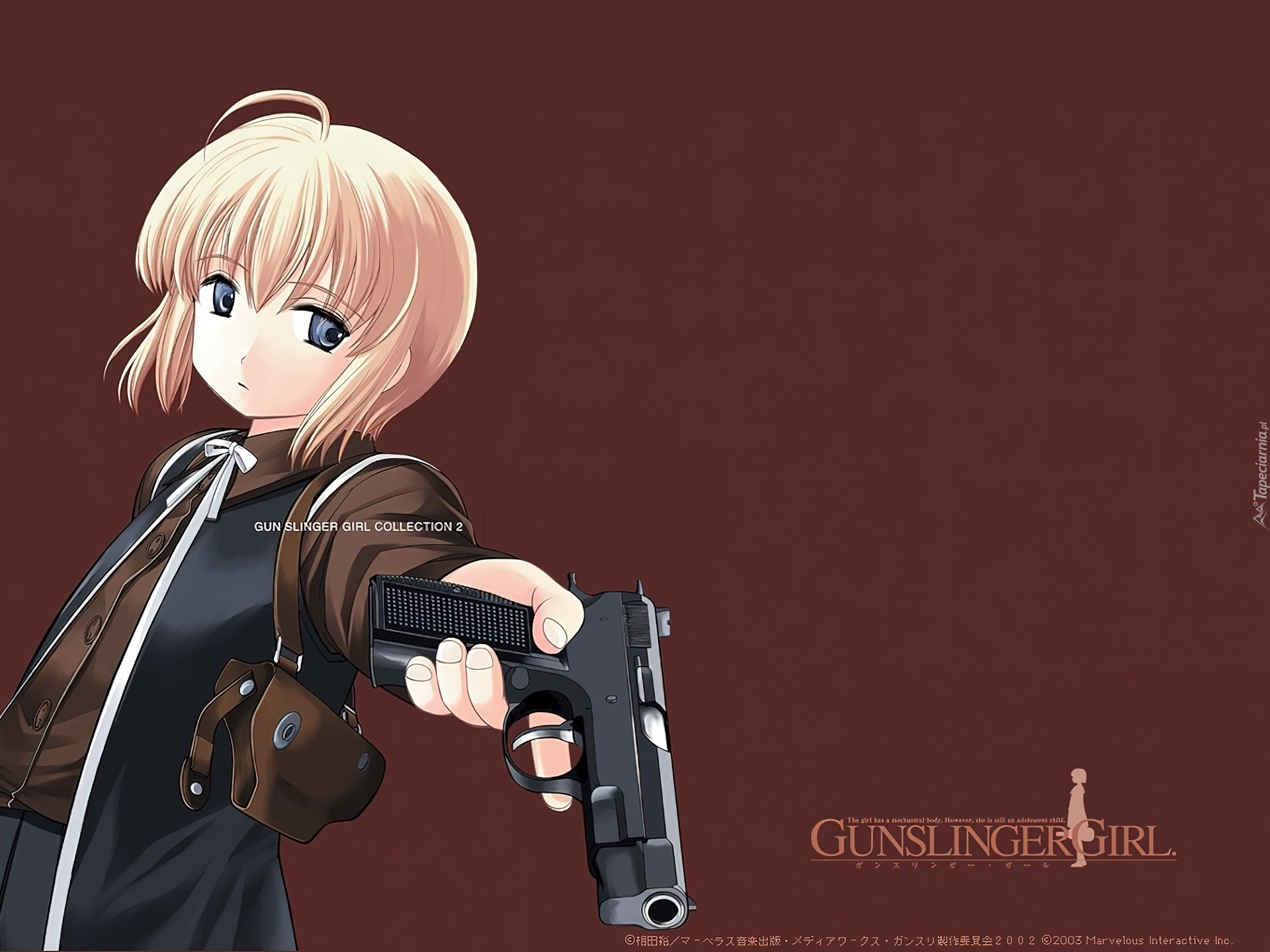 Gunslinger Girl, kobieta, pistolet