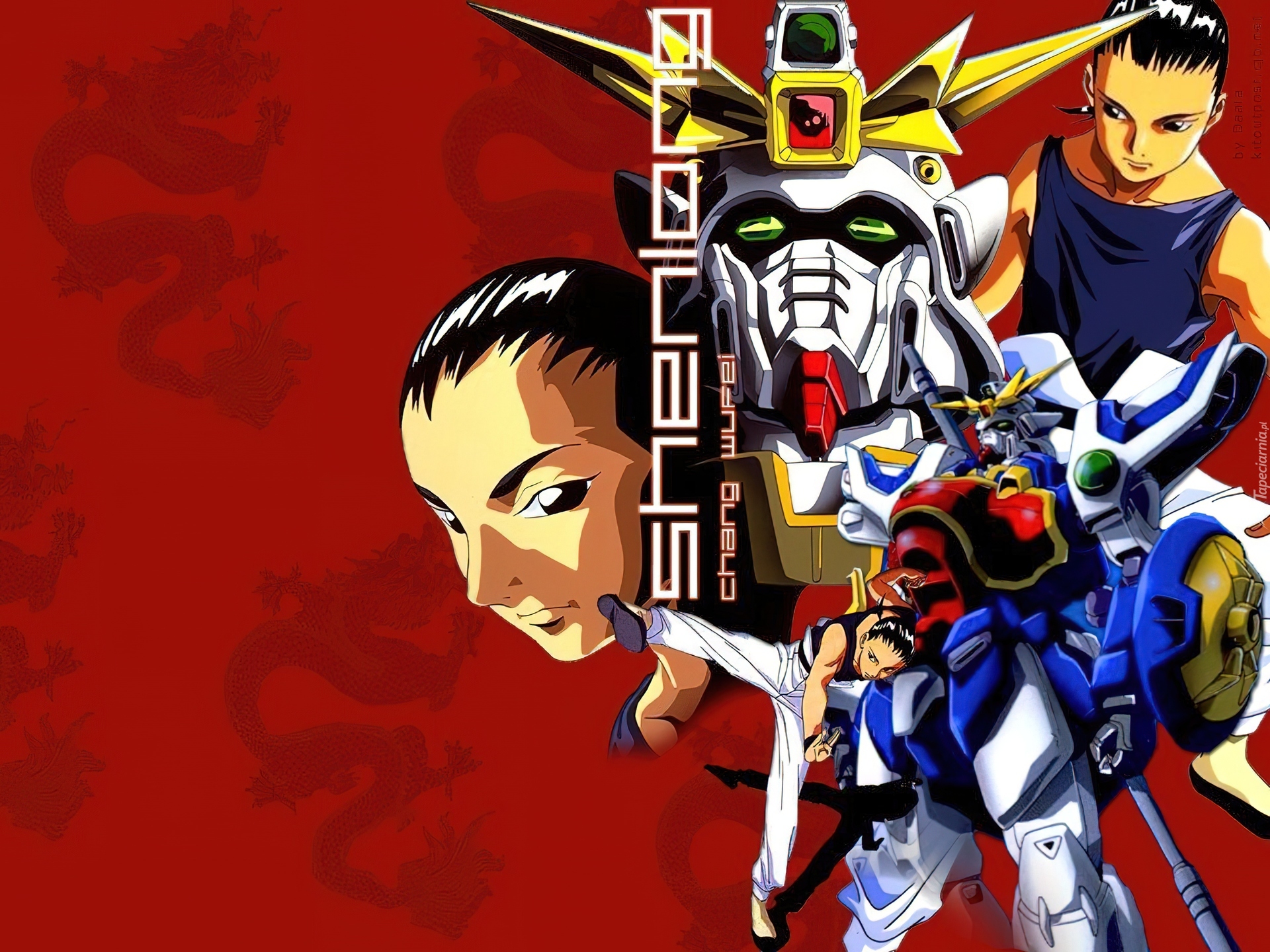 Gundam Wing, twarze, ludzie, maska