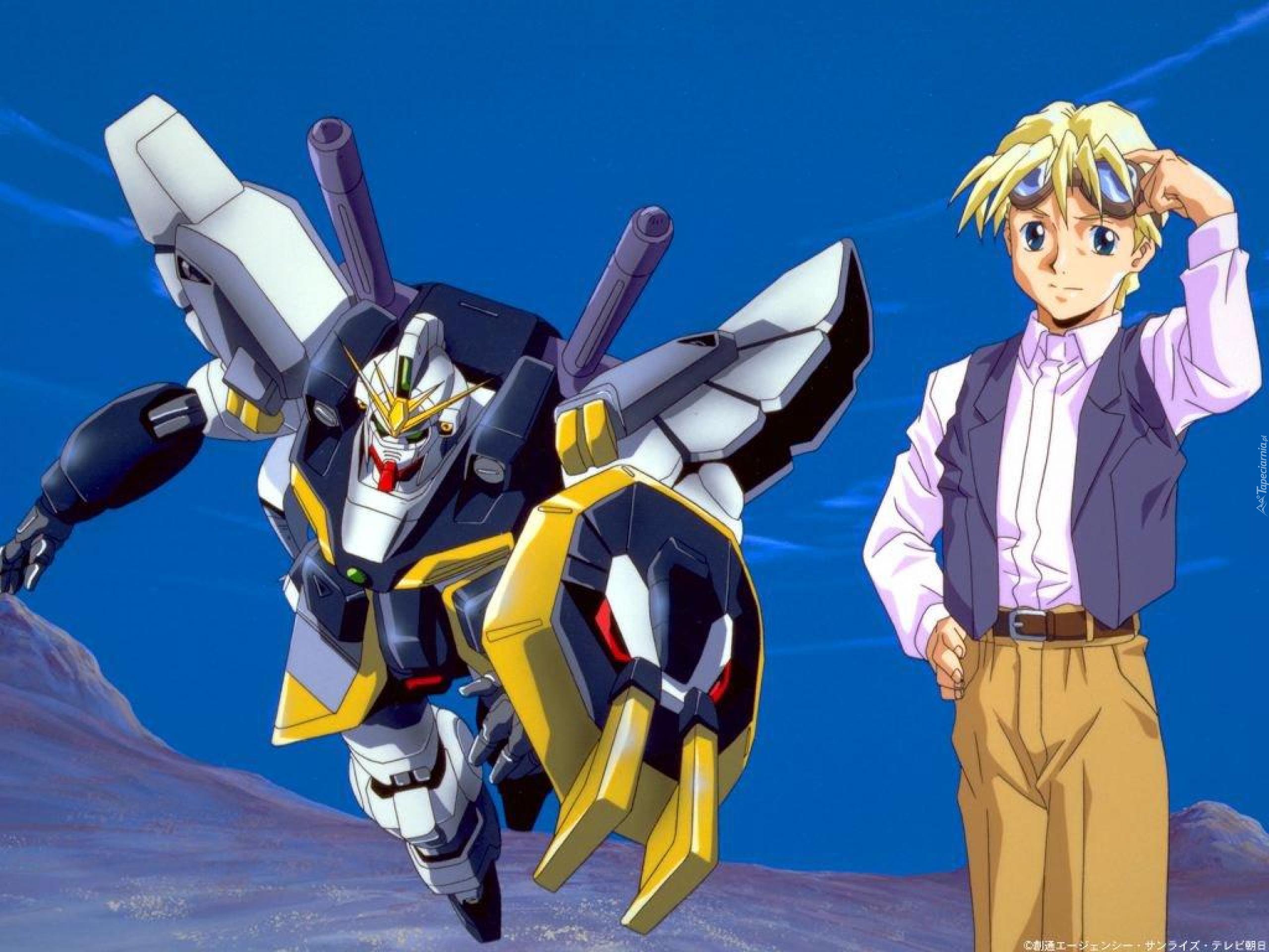 Gundam Wing, robot, facet, gogle