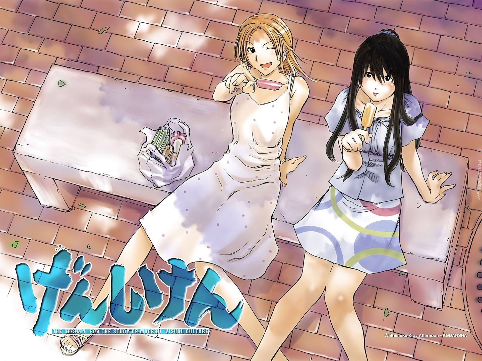 Genshiken, ława, kobiety, lody