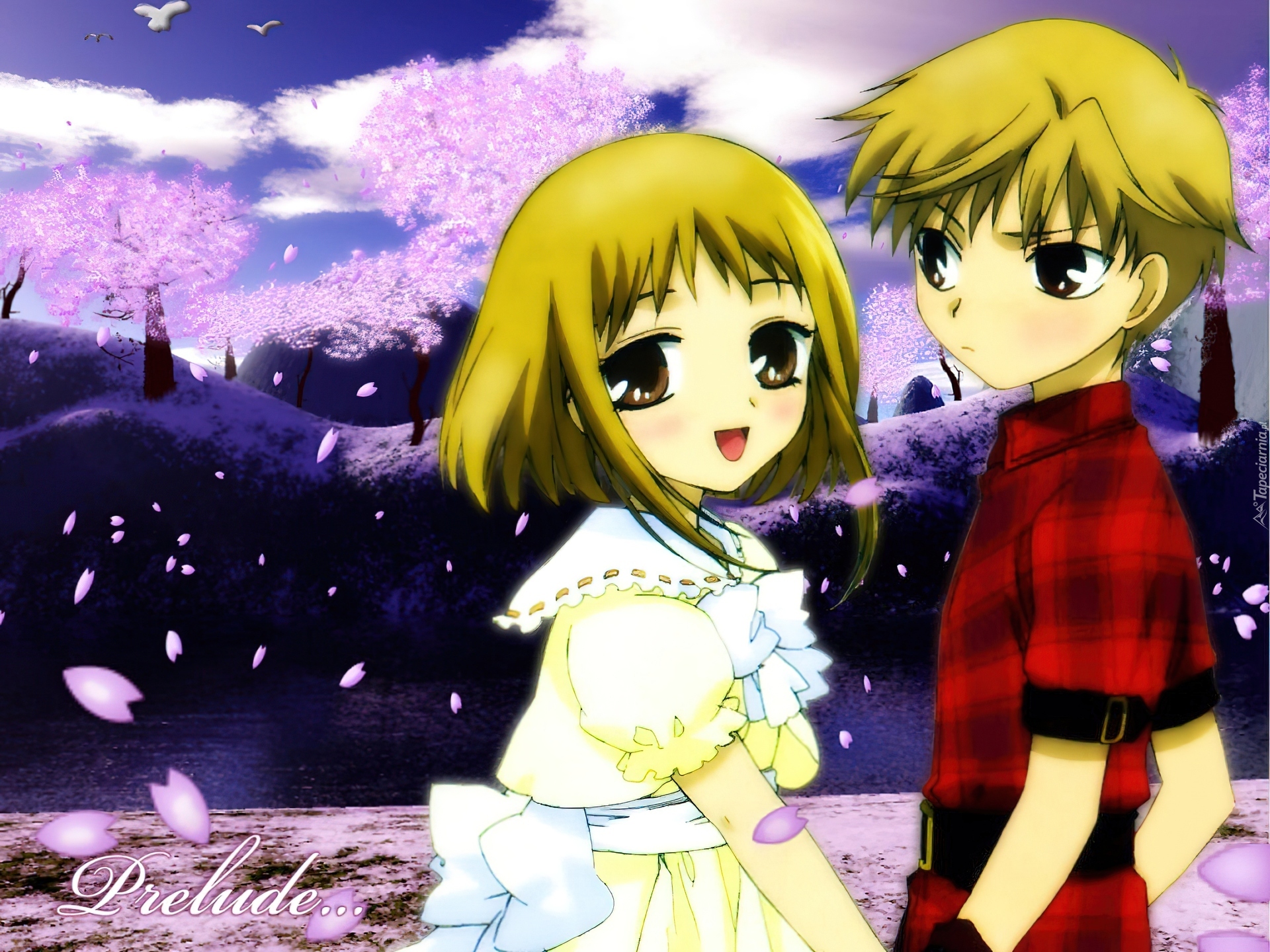 Fruits Basket, ludzie, drzewa, liście