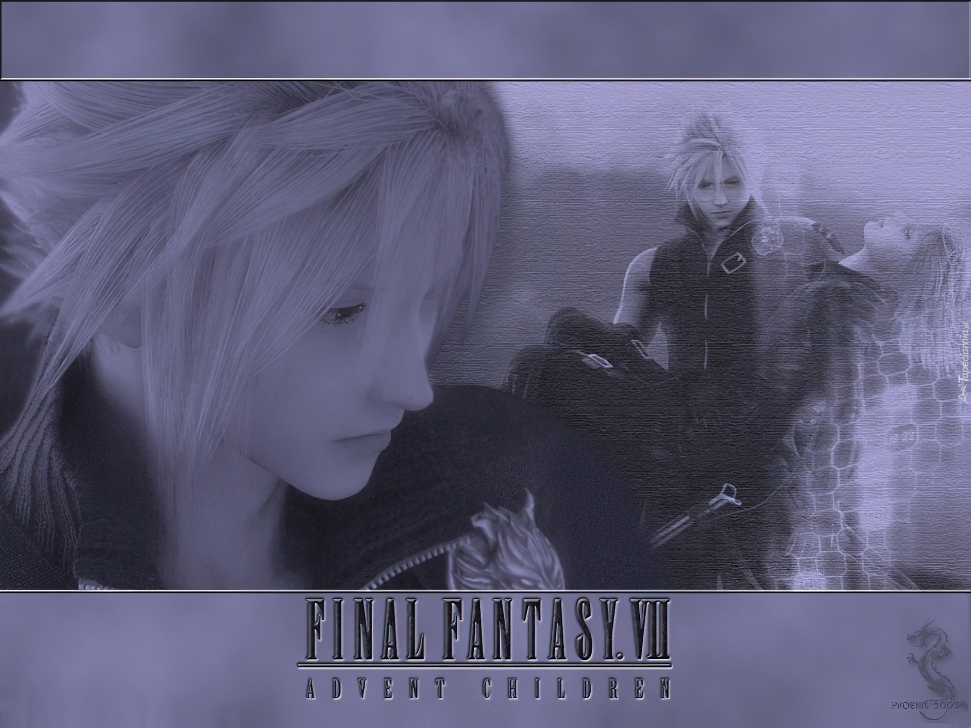 Ff 7 Advent Children, ludzie, kobieta, mężczyzna