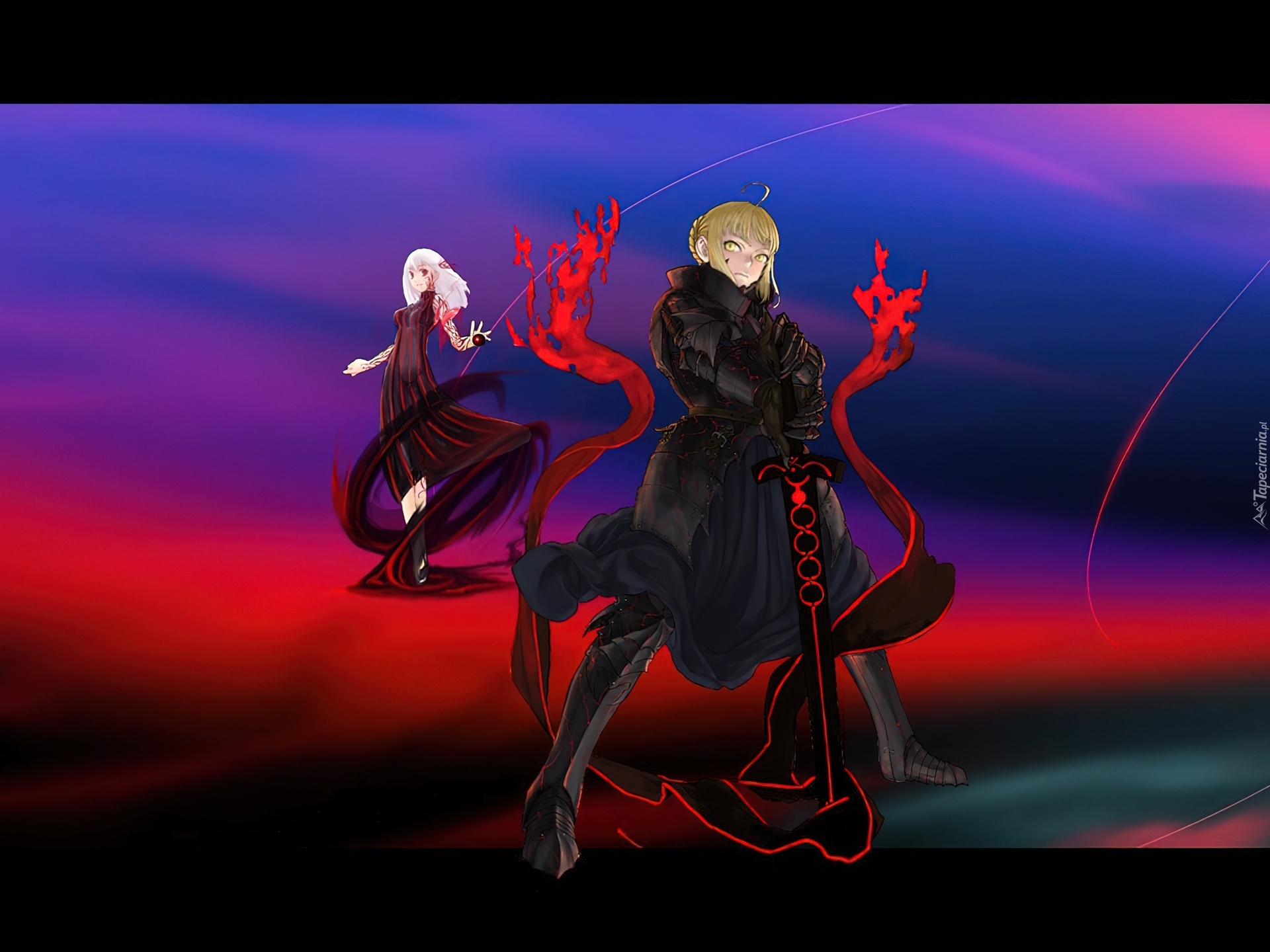 Fate Stay Night, kobiety, miecz