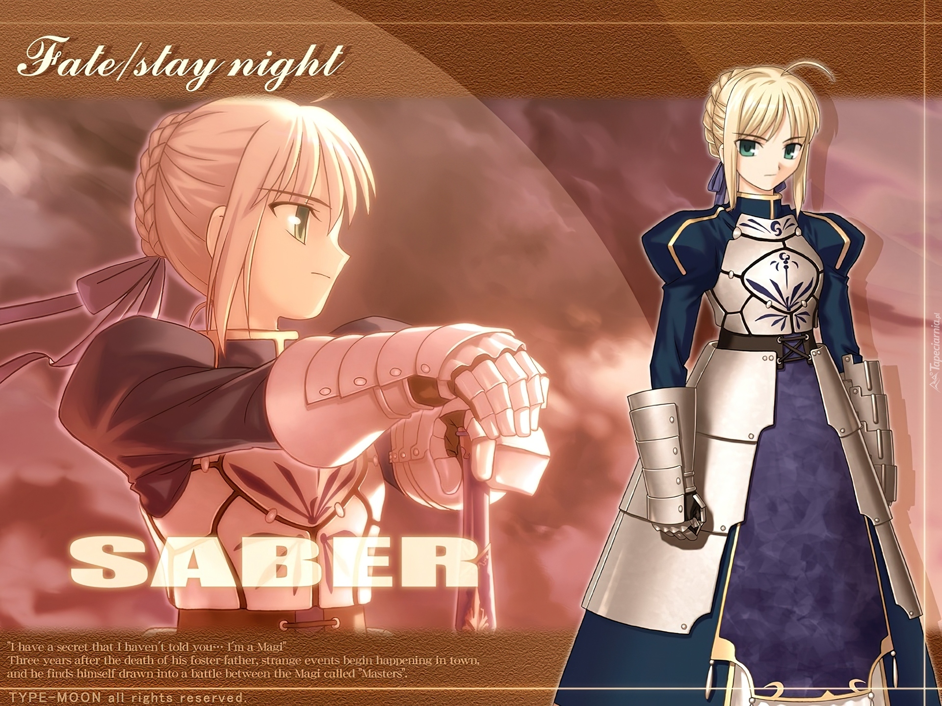 Fate Stay Night, saber, kobieta, miecz