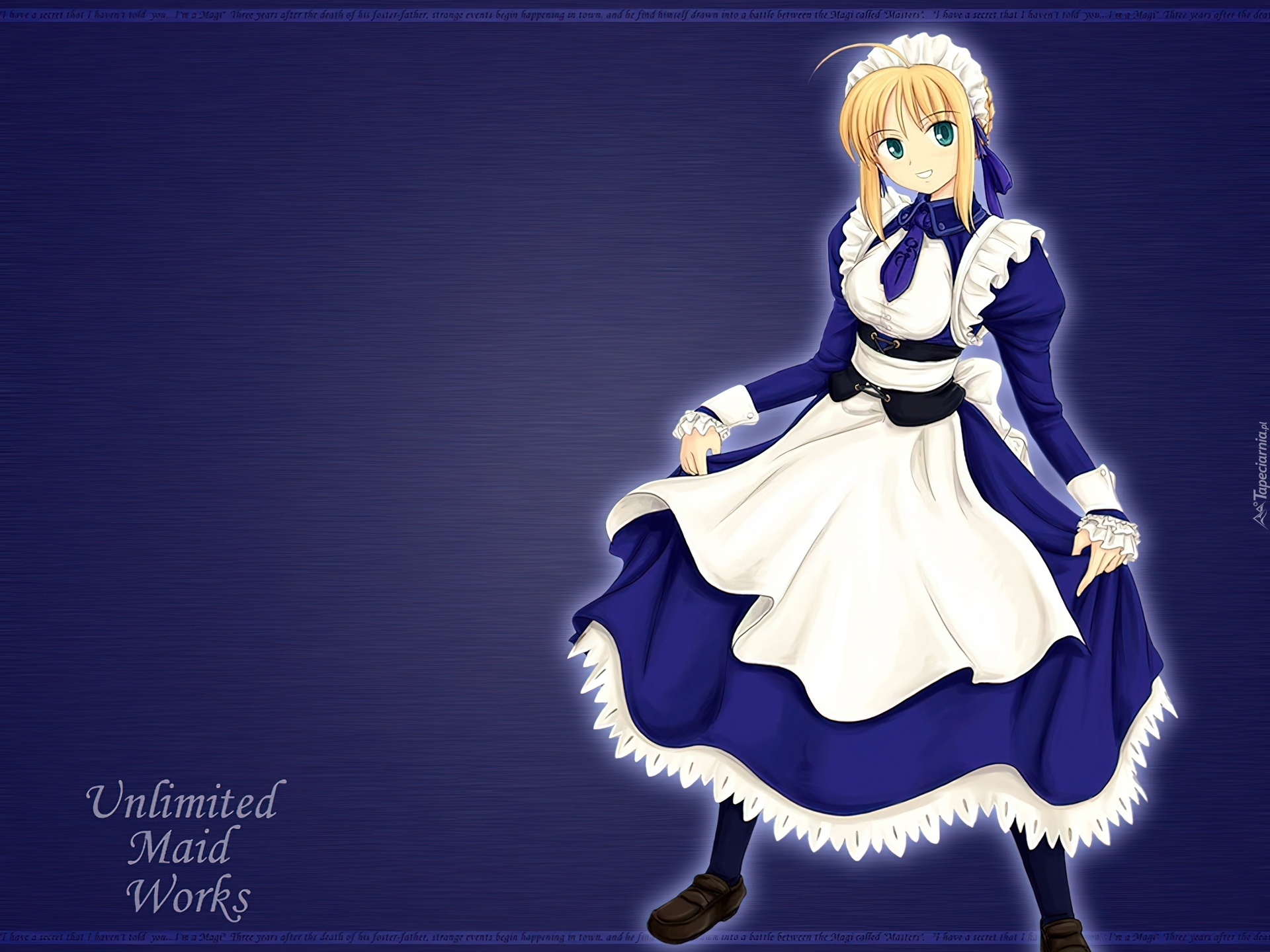 Fate Stay Night, kobieta, suknia, gosposia